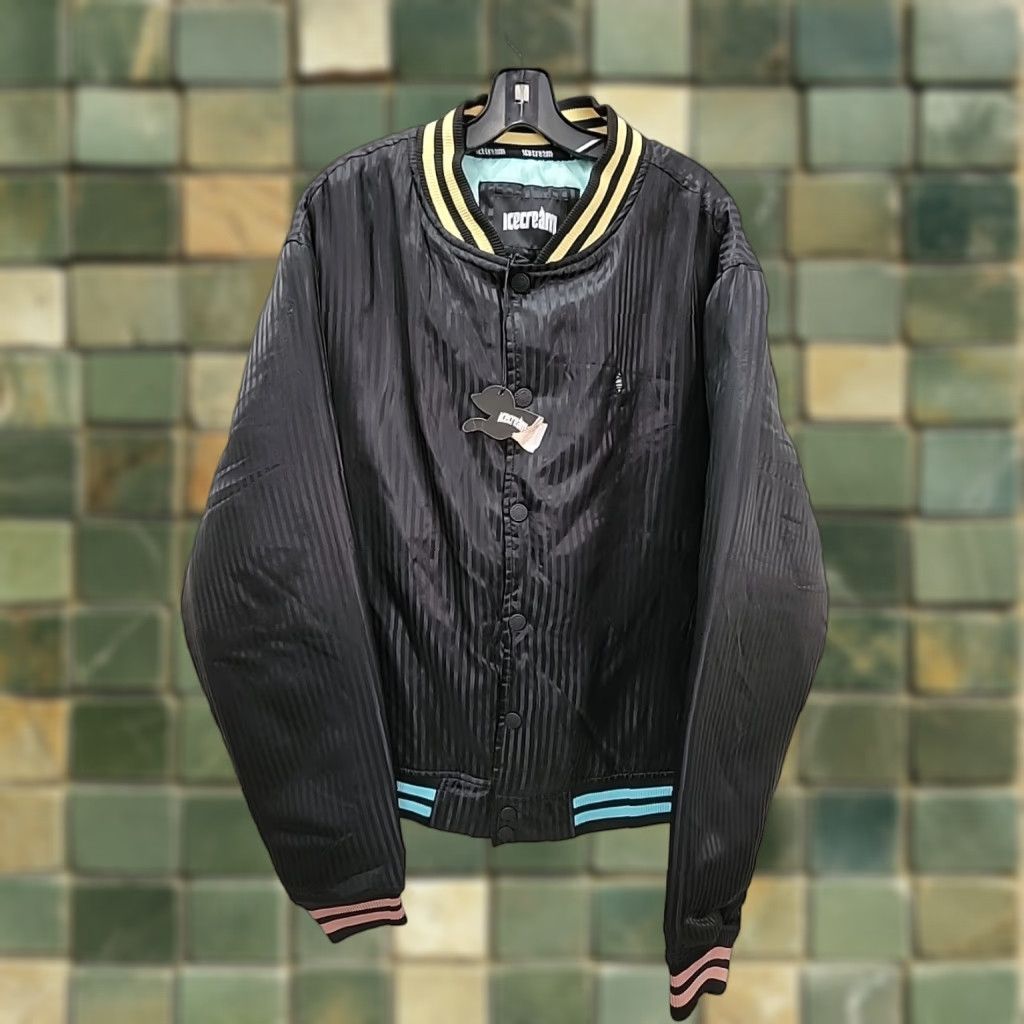 Vintage NWT ICECREAM All Day Bomber Jacket Black 3XL Mens Size US XXL / EU 58 / 5 - 1 Thumbnail