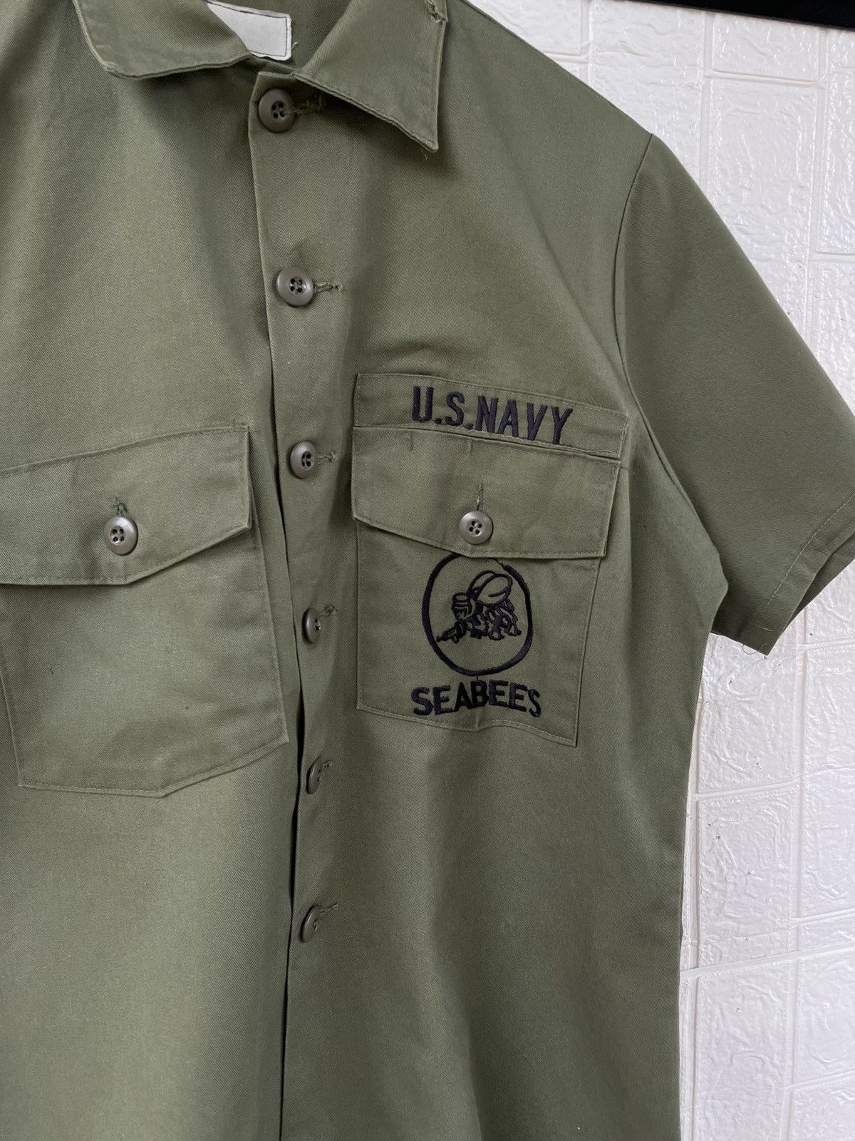 Japanese Brand Vintage U.S.Navy Short Bottom Shirt Size US L / EU 52-54 / 3 - 5 Thumbnail