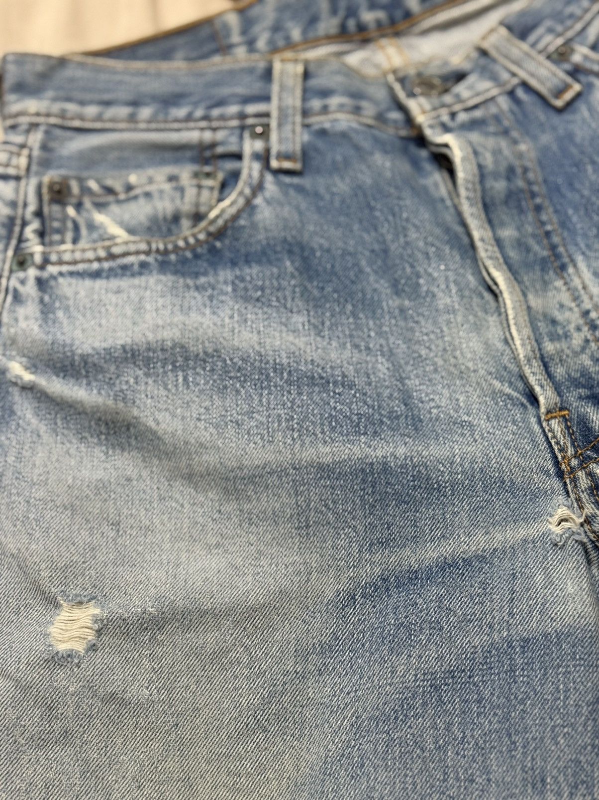 Levi's Vintage 90s Levi's 501 Redline Selvedge Made in USA Size US 28 / EU 44 - 9 Thumbnail