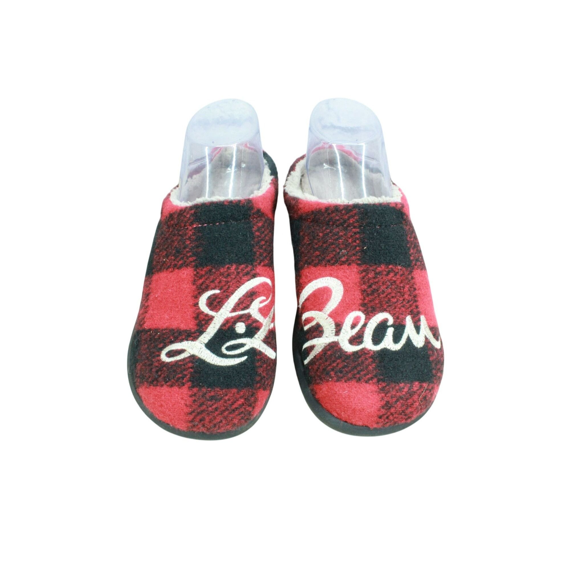 L.L. Bean LL Bean Red Wool Buffalo Check Slipper Scuffs Women's Size 7 Size US 7 / IT 37 - 1 Thumbnail