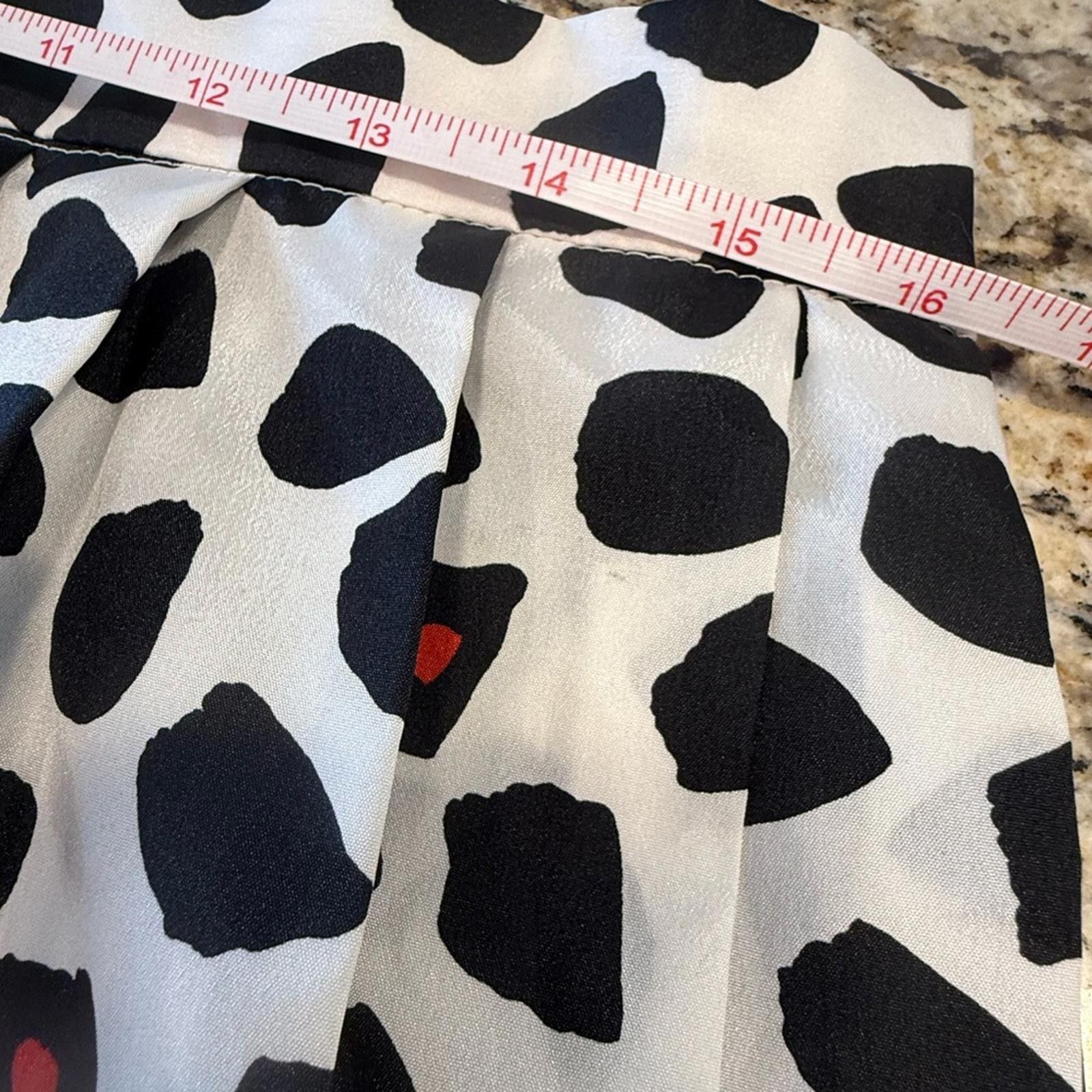 Other Vintage pleated midi skirt black white red polka dots SZ 16 Size 38" / US 16 / IT 52 - 7 Thumbnail