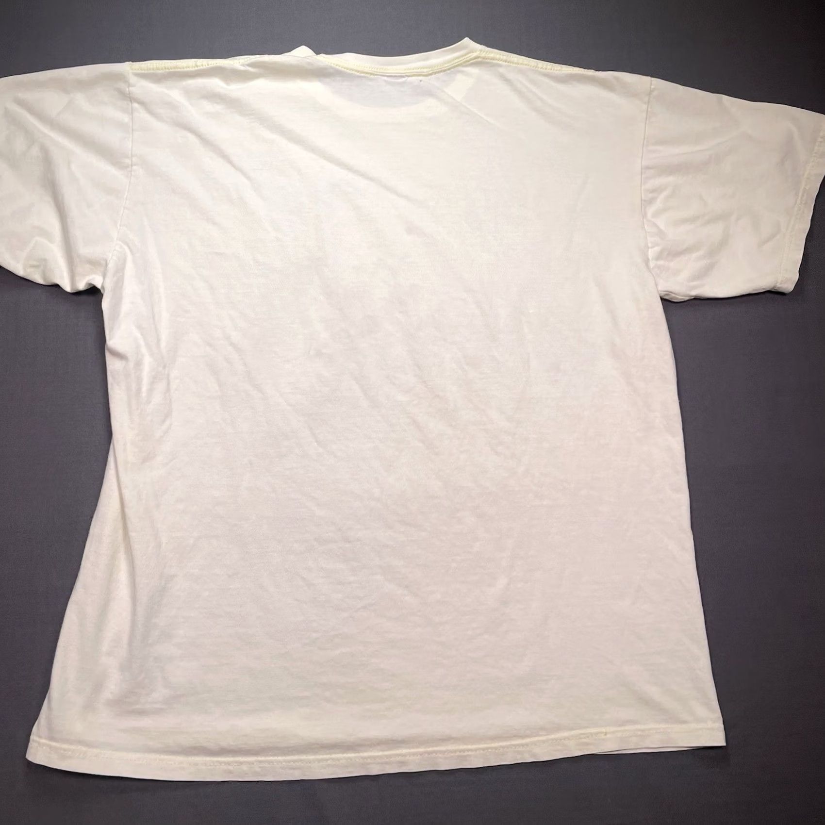 Obey VINTAGE OBEY Shirt Mens XL Short Sleeve Rock Beige Cotton Logo Short Sleeve Crew Neck Holes Stains Size US XL / EU 56 / 4 - 7 Thumbnail