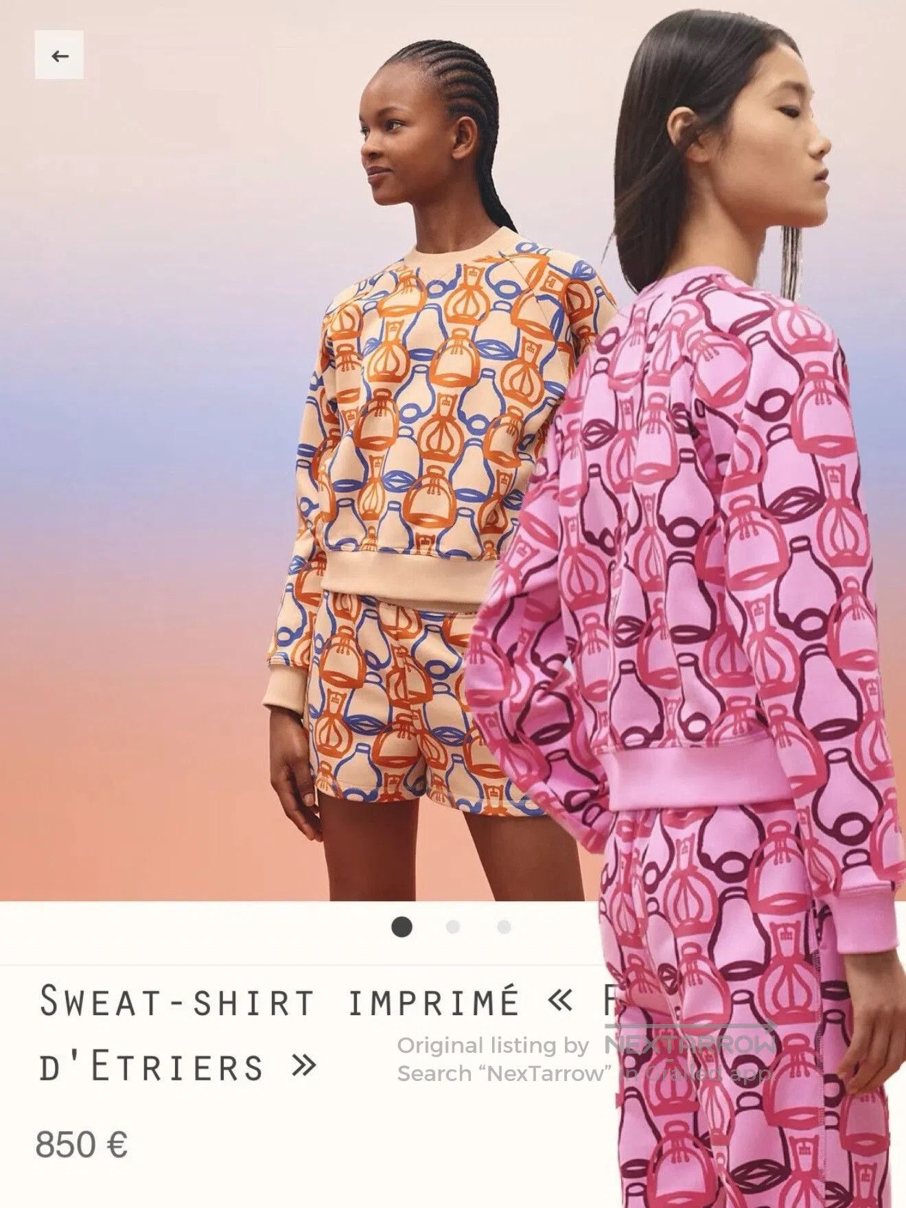 Hermes Hermes Printed Crewneck Long. Size XXS / US 00 / IT 34 - 8 Thumbnail