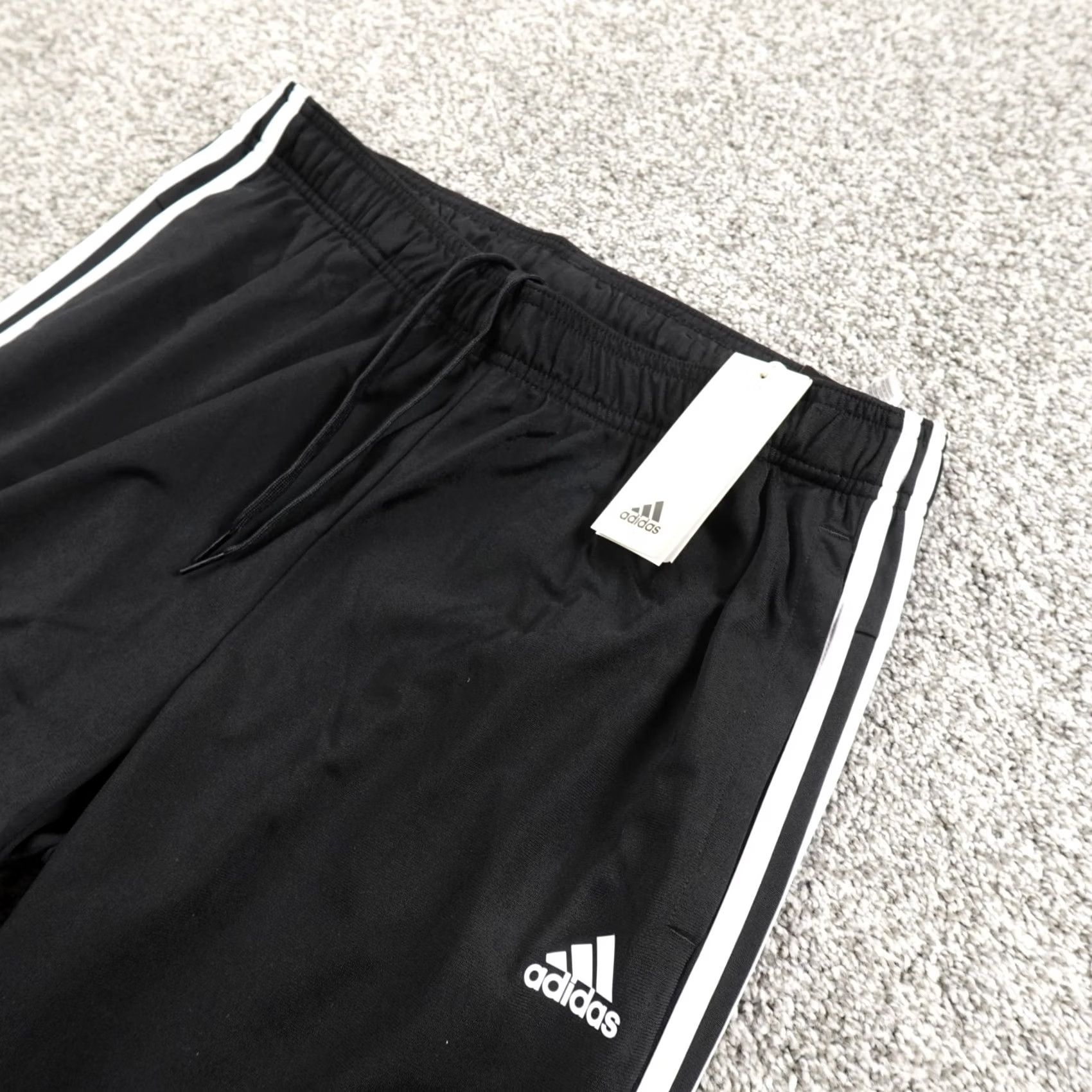Adidas Adidas Pants Mens L Black Performance Joggers Track Warm Up Drawstring Sweatpants Gym Run Workout Train Size US 32 / EU 48 - 2 Thumbnail