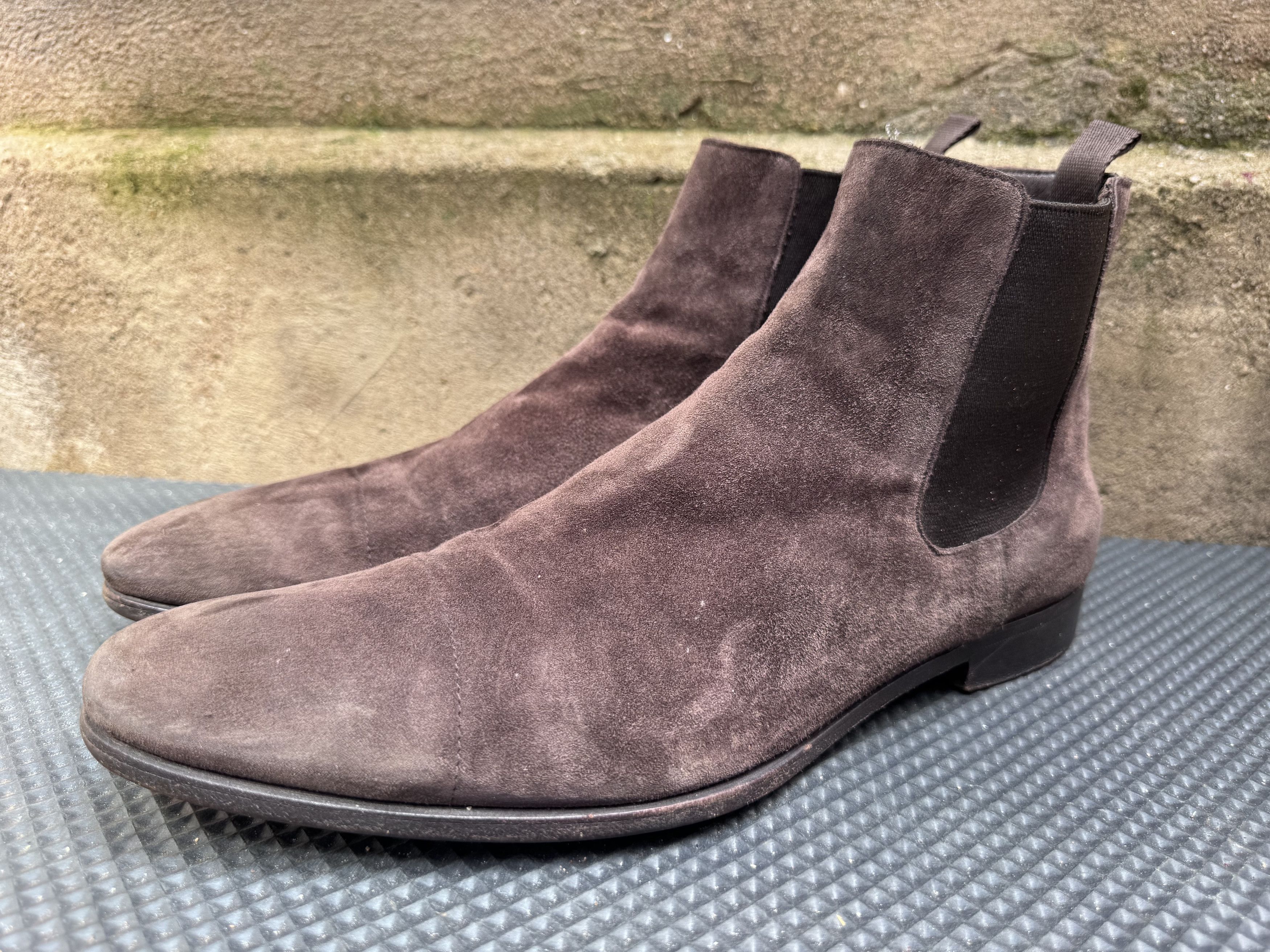 Prada VTG Prada Chelsea Boots Brown Men Suede Shoes Italy Size US 8 / EU 41 - 3 Thumbnail
