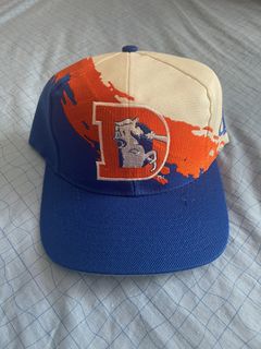 Logo Athletic, Accessories, Vintage 99s Denver Broncos Nfl Logo Athletic  Paint Splash Snapback Hat Cap