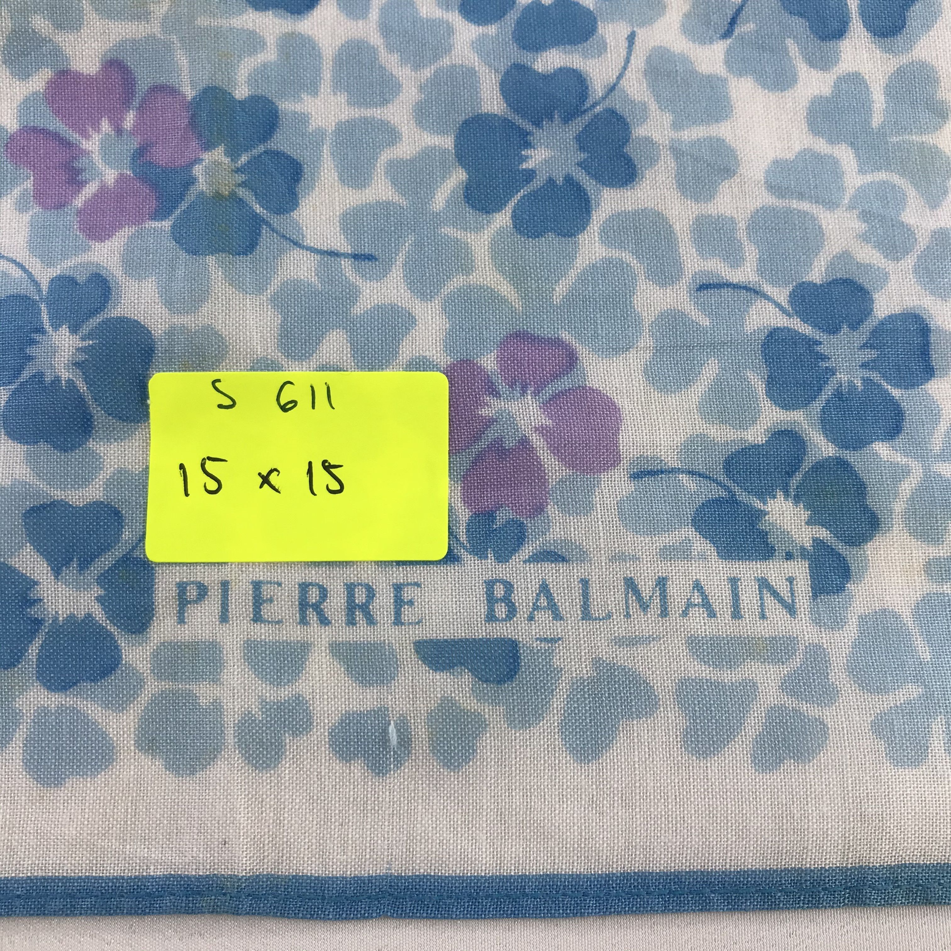 Pierre Balmain × Vintage Pierre Balmain Bandana / Handkerchief / Neckerchief - S611 Size ONE SIZE - 5 Thumbnail