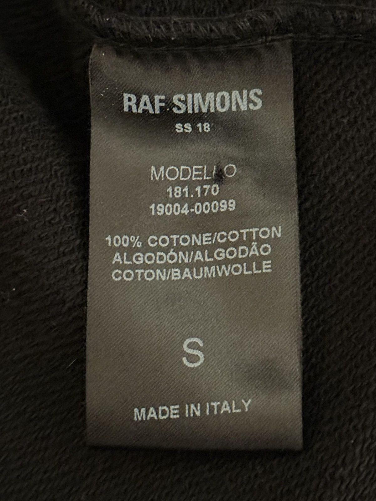 Raf Simons Raf Simons SS18 Joy Division Split Hoodie Size US S / EU 44-46 / 1 - 5 Thumbnail