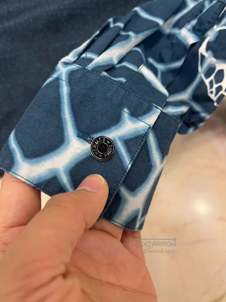 Hermes Hermes size 38 Casual floral long-sleeve turn-down collar s Size US XS / EU 42 / 0 - 3 Thumbnail