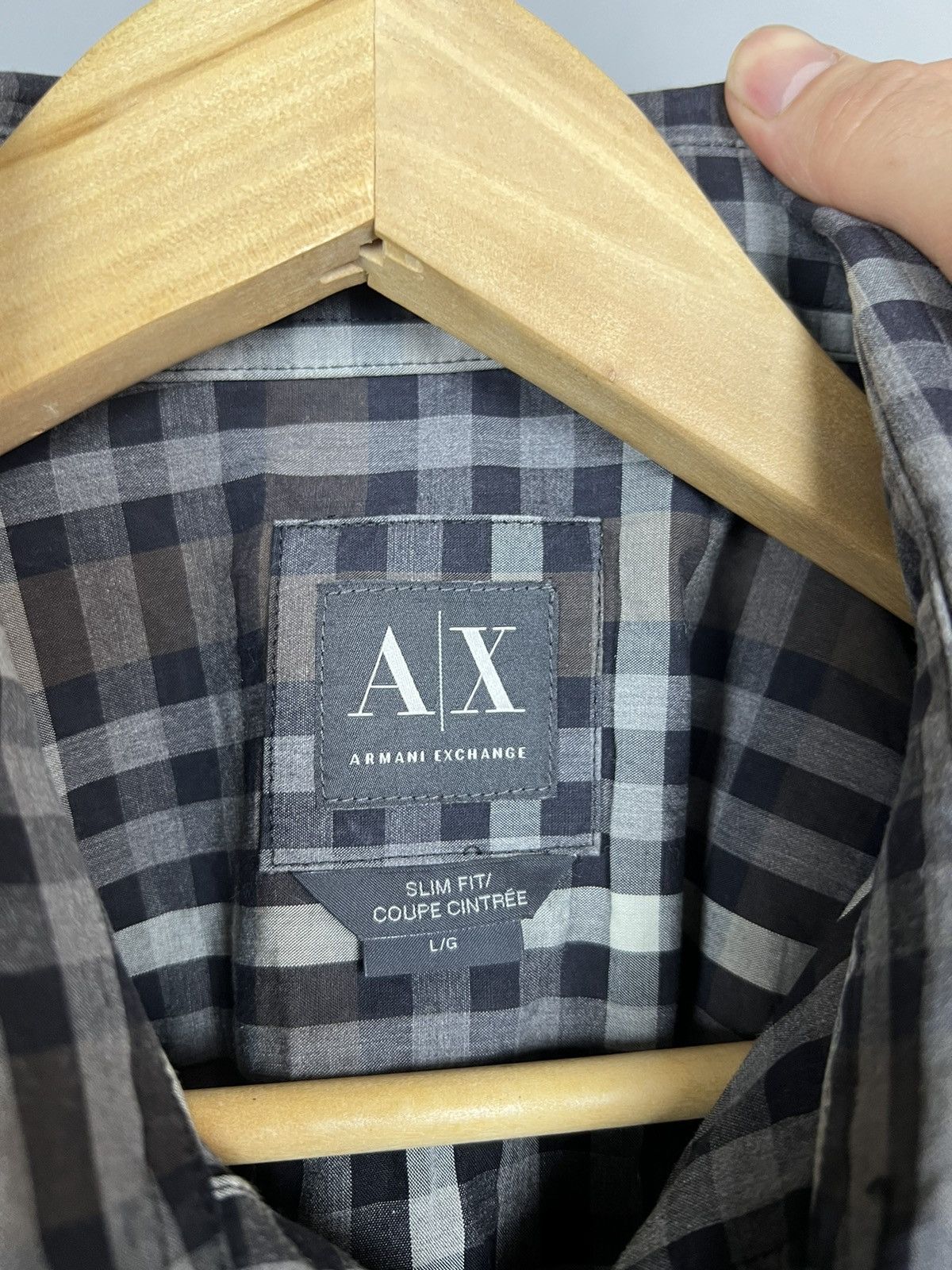Armani Exchange ARMANI EXCHANGE A|X BUTTON UP SHIRT in check Size US L / EU 52-54 / 3 - 4 Thumbnail