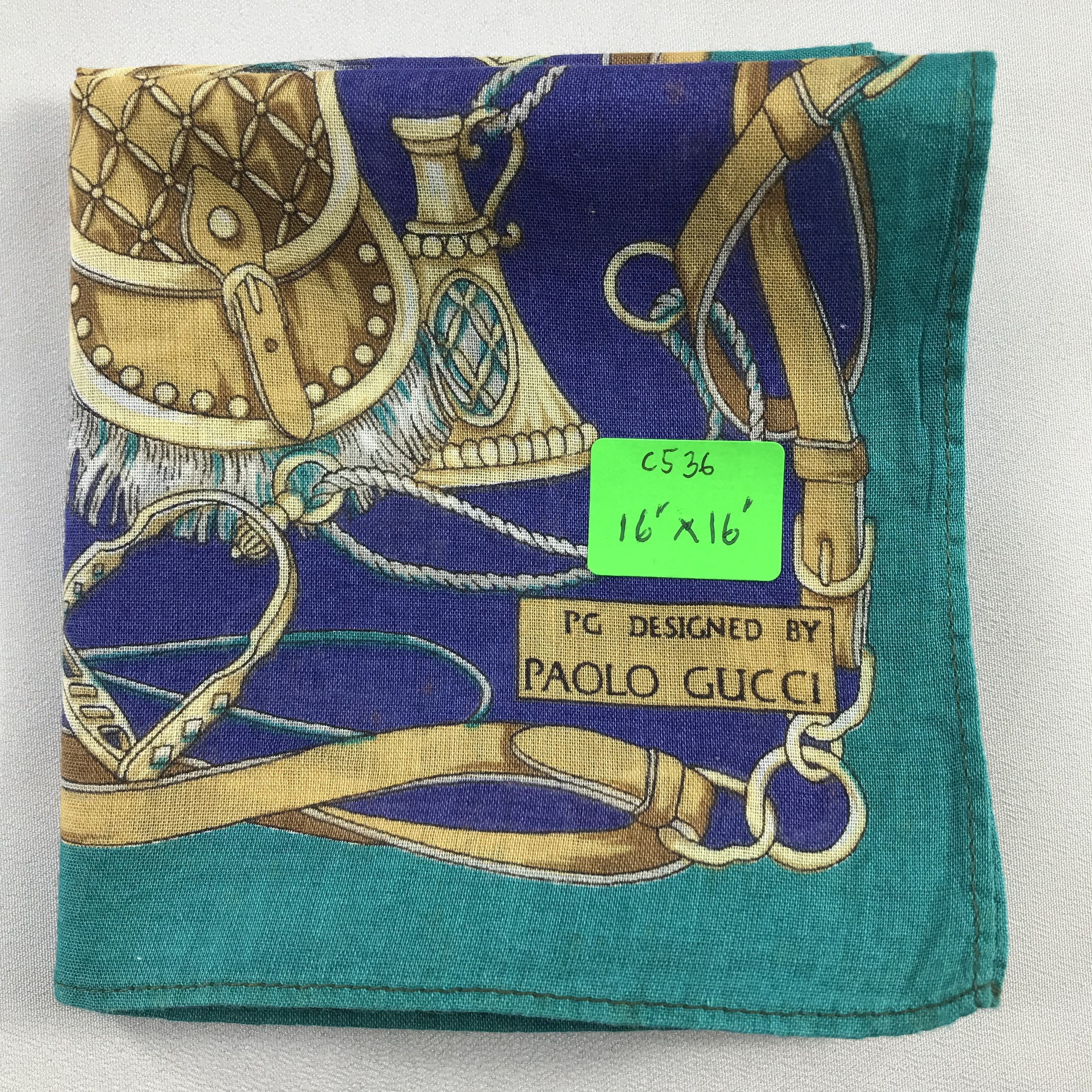 Paolo Gucci Paolo Gucci Handkerchief / Bandana / Neckerchief C536 Size ONE SIZE - 9 Thumbnail