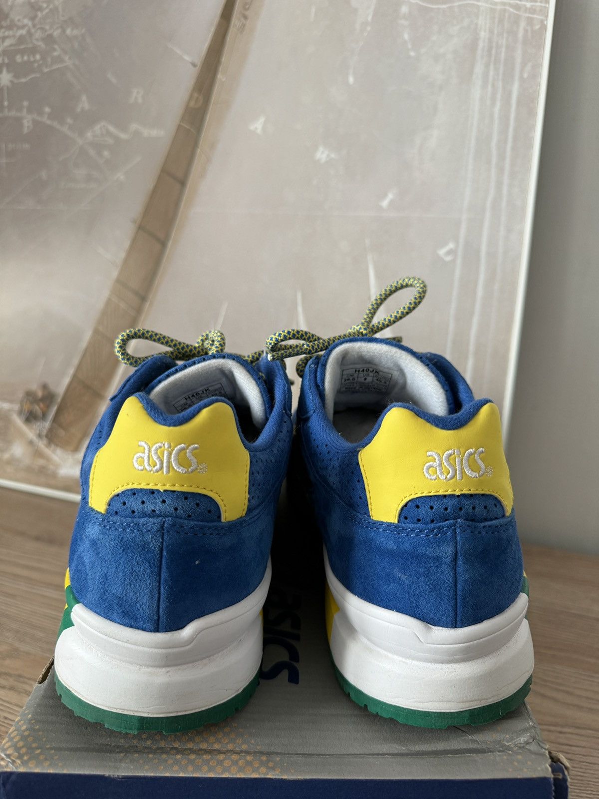 Asics × Ronnie Fieg ASICS x Ronnie Fieg GT-2 KFE Brazil Blue Gold H40JK Size US 8 / EU 41 - 8 Thumbnail