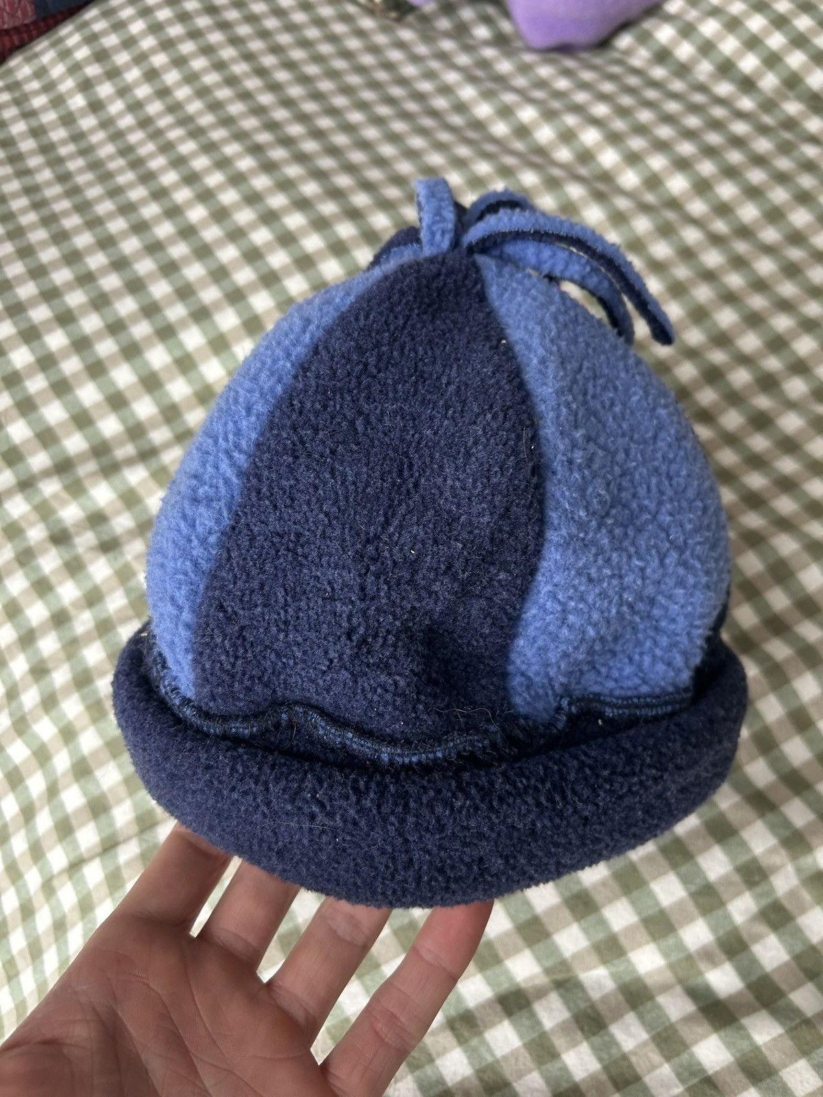 Vintage Handmade Blue Beanie Size ONE SIZE - 2 Thumbnail