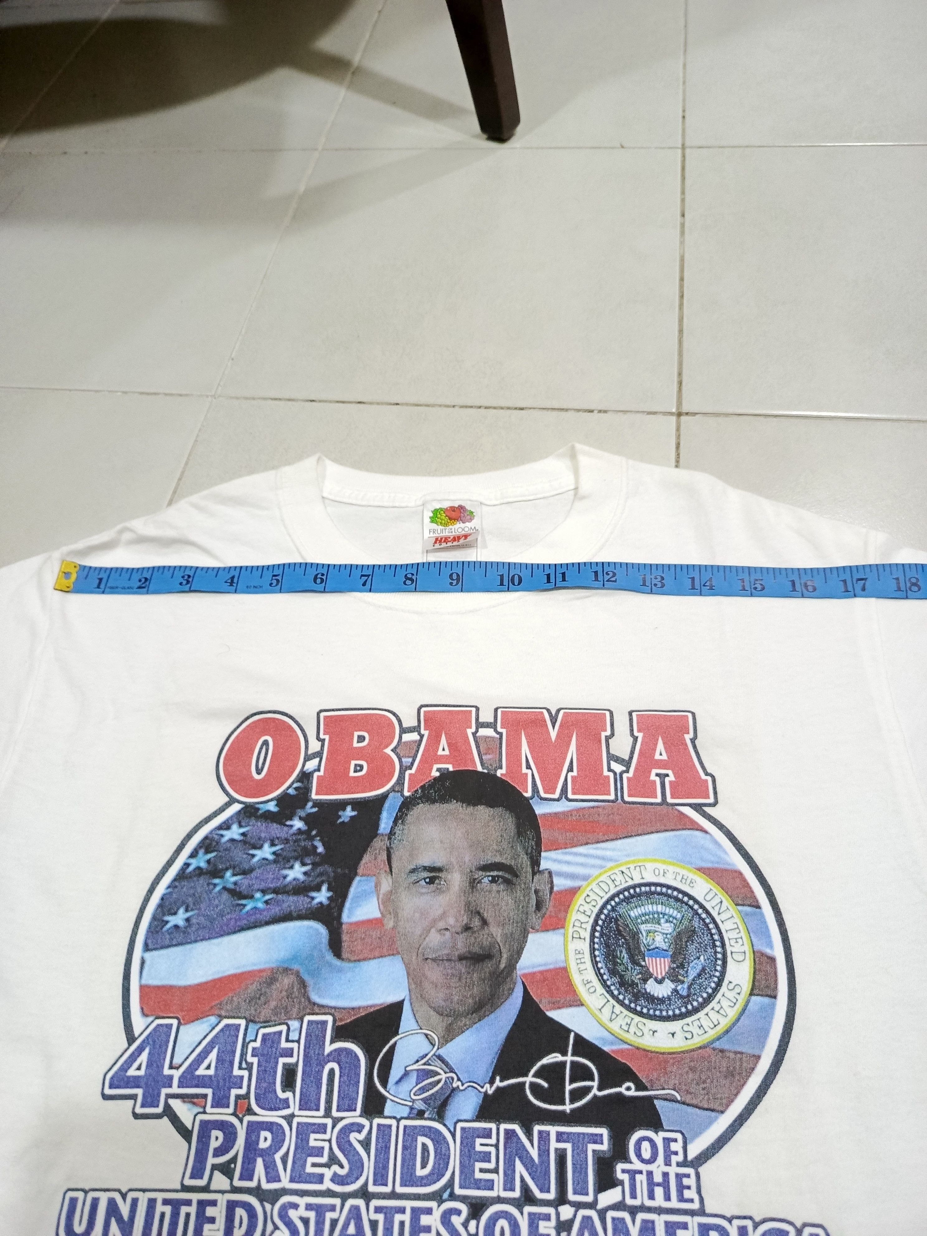 Vintage Vintage Obama American President rap tees t-shirt Size US M / EU 48-50 / 2 - 6 Thumbnail