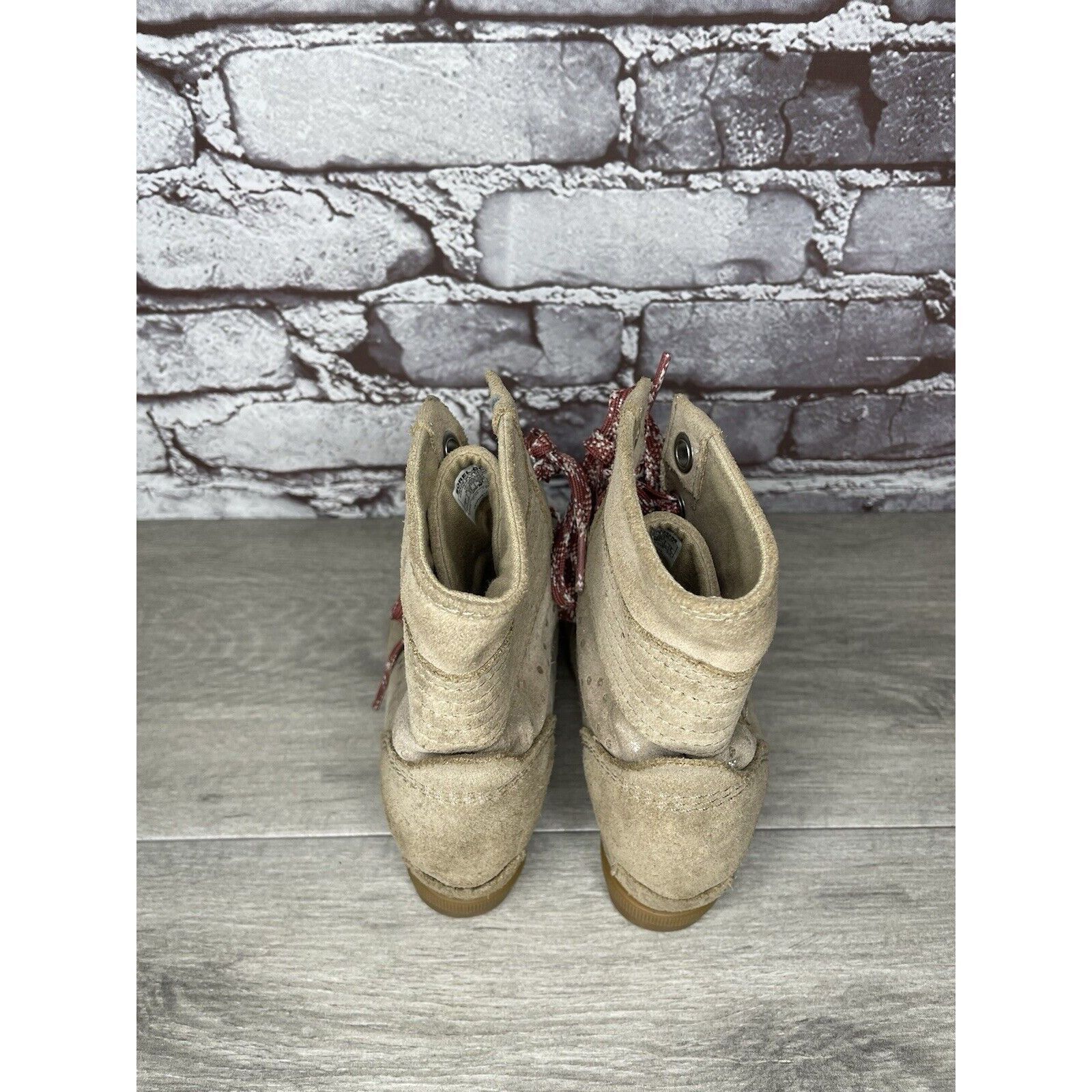 SOREL SOREL Joan of Arctic Wedge II Soft Taupe Suede Winter Lace U Size US 4 / IT 34 - 5 Thumbnail