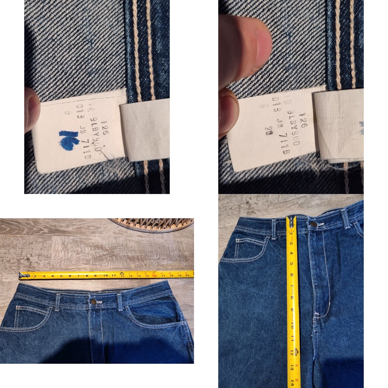 Vintage VINTAGE JM Jeanswear Jeans Mens Relaxed Fit 36x30 Blue Cotton Jeanswear 90s Mens Jeans Size US 36 / EU 52 - 8 Thumbnail