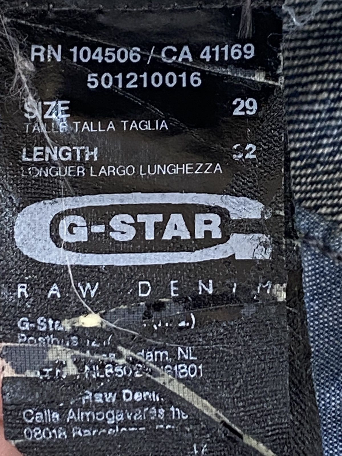 G-Star G-Star Raw Double Knee Style Loose Jeans Size US 30 / EU 46 - 15 Thumbnail