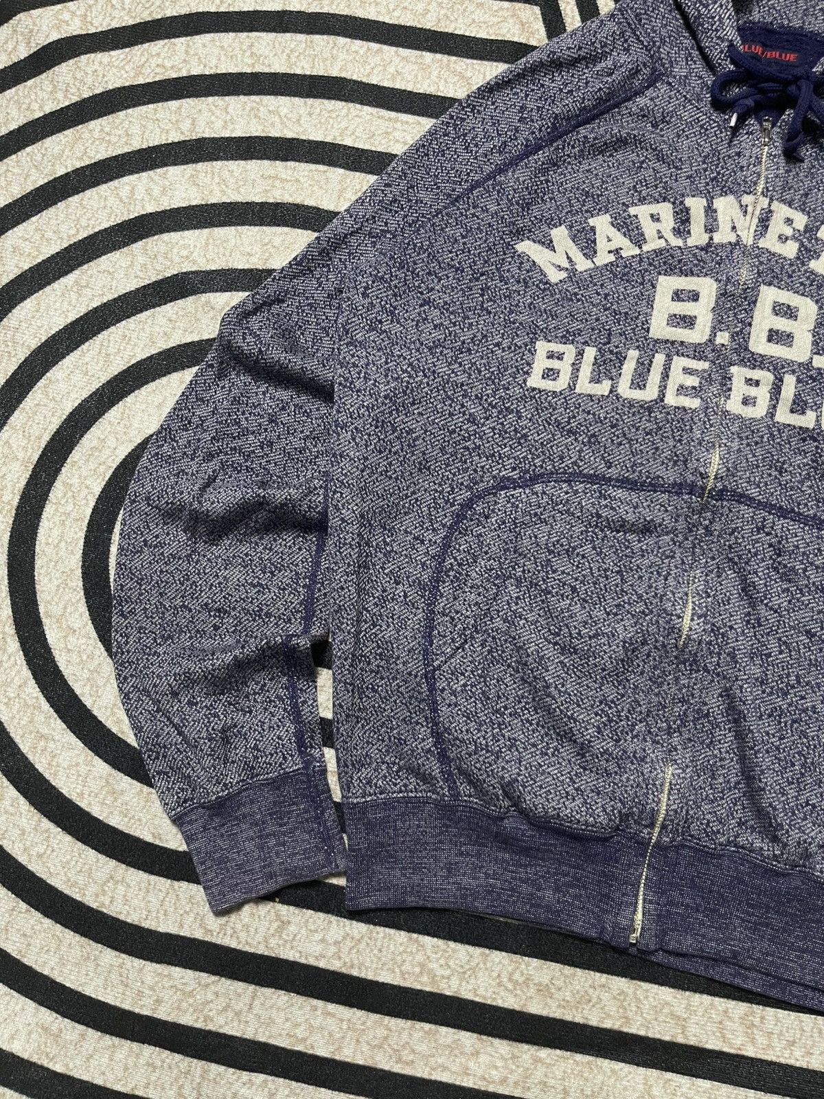Blue Blue Japan 90s BLUE BLUE JAPAN “MARINE TIME B.B” INDIGO DYE FULL ZIPPER Size US M / EU 48-50 / 2 - 3 Thumbnail