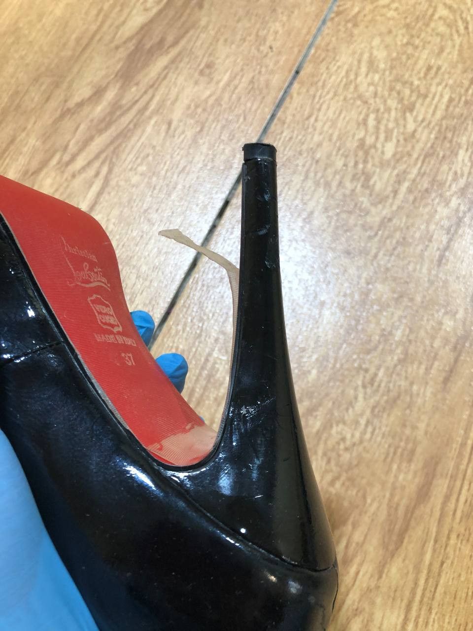Christian Louboutin Christian Louboutin Women's Shoes Platform Leather heels Size US 7 / IT 37 - 12 Thumbnail