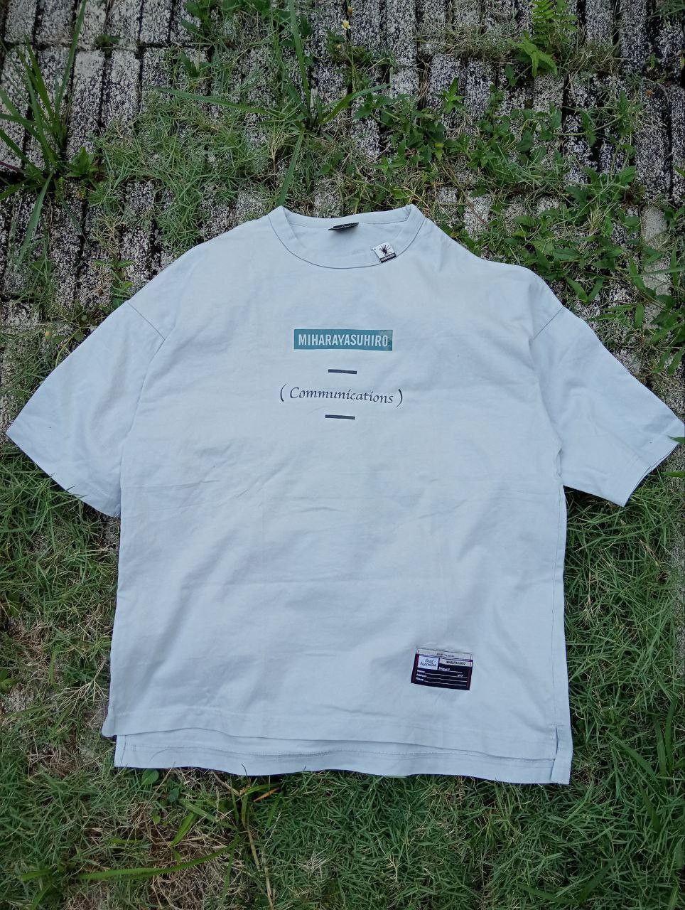 image of Stealmiharayasuhiro X Gu Good Inspiration Oversize Shirt in Light Blue, Men's (Size Small)