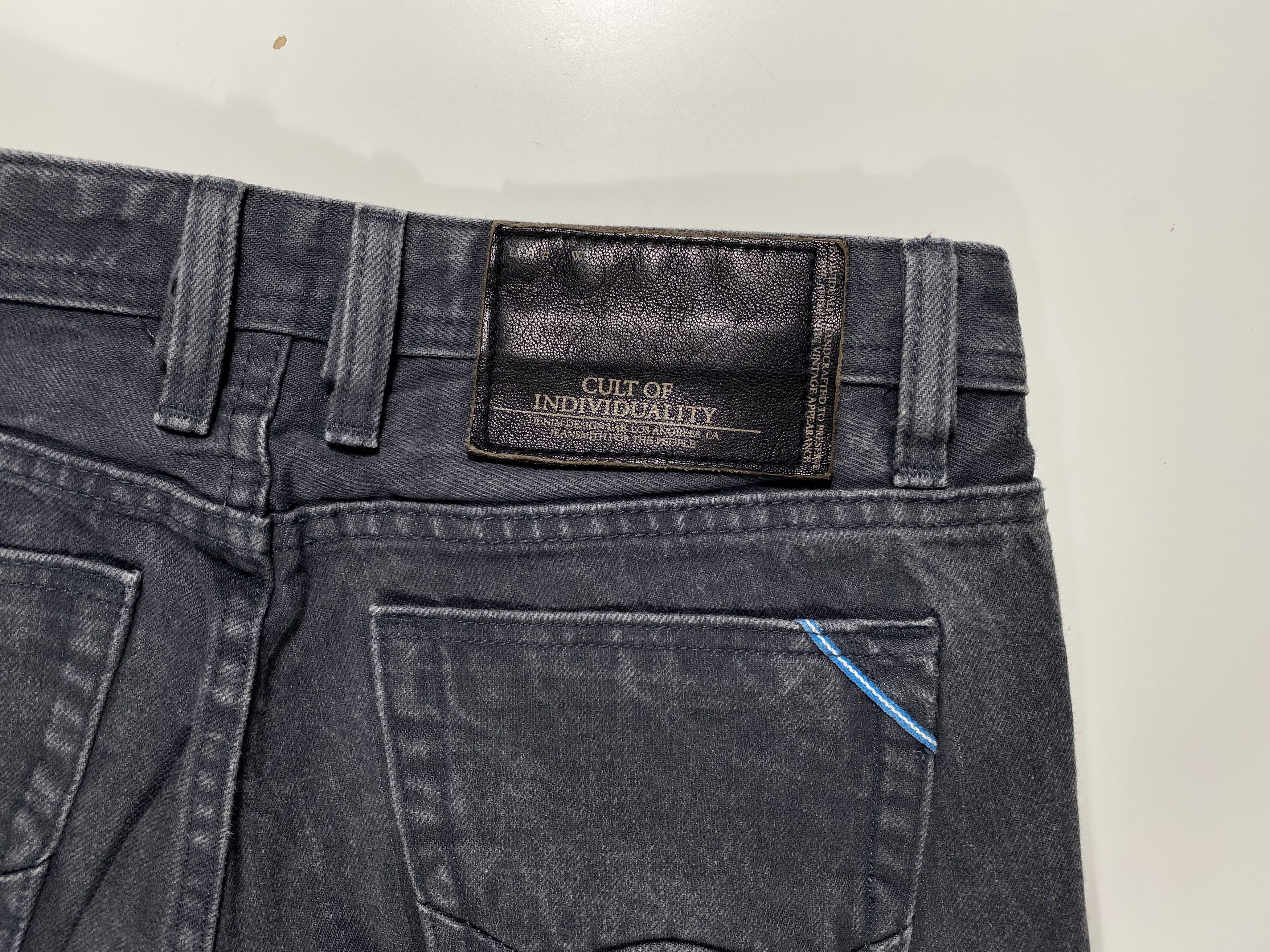 Cult Of Individuality Cult of Individuality Hagen Relaxed Gray Selvedge 31x27 Size US 31 - 8 Thumbnail