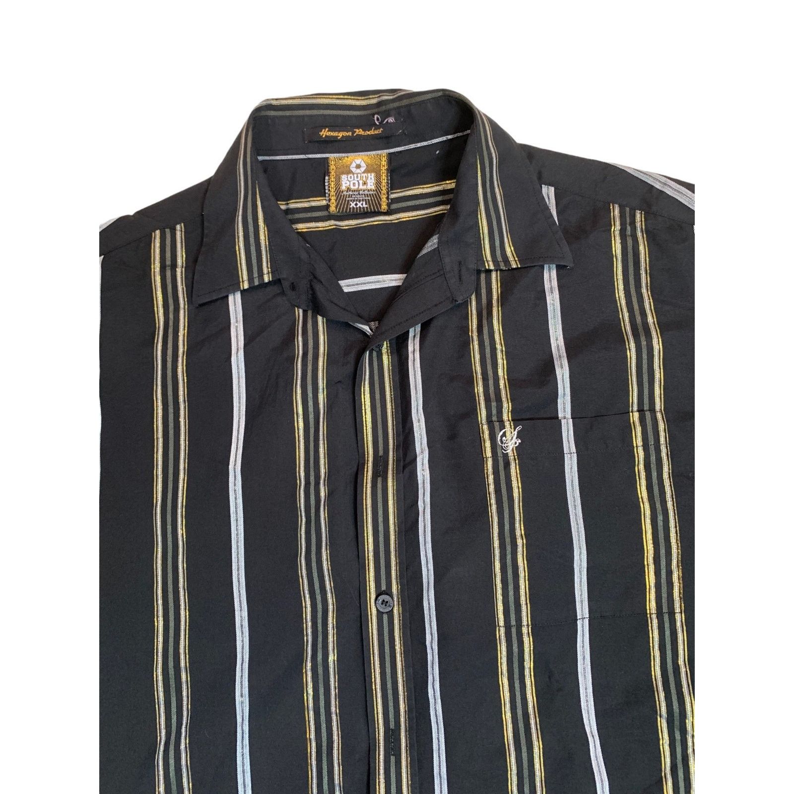 Southpole SouthPole Mens Size 2X Dress Shirt Long Sleaves Button Down Size US XXL / EU 58 / 5 - 2 Thumbnail