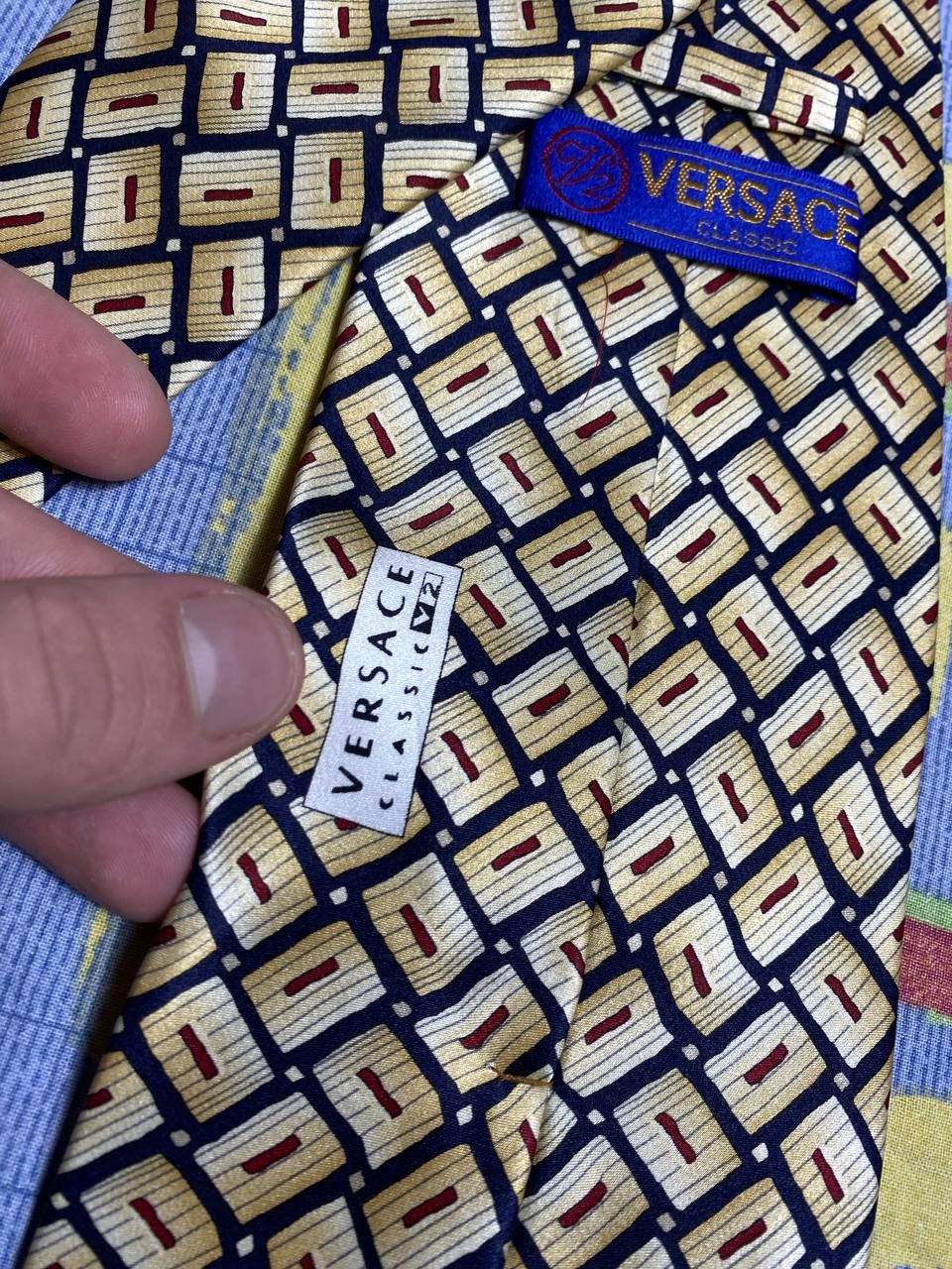 Versace Versace silk vintage tie Size ONE SIZE - 5 Thumbnail