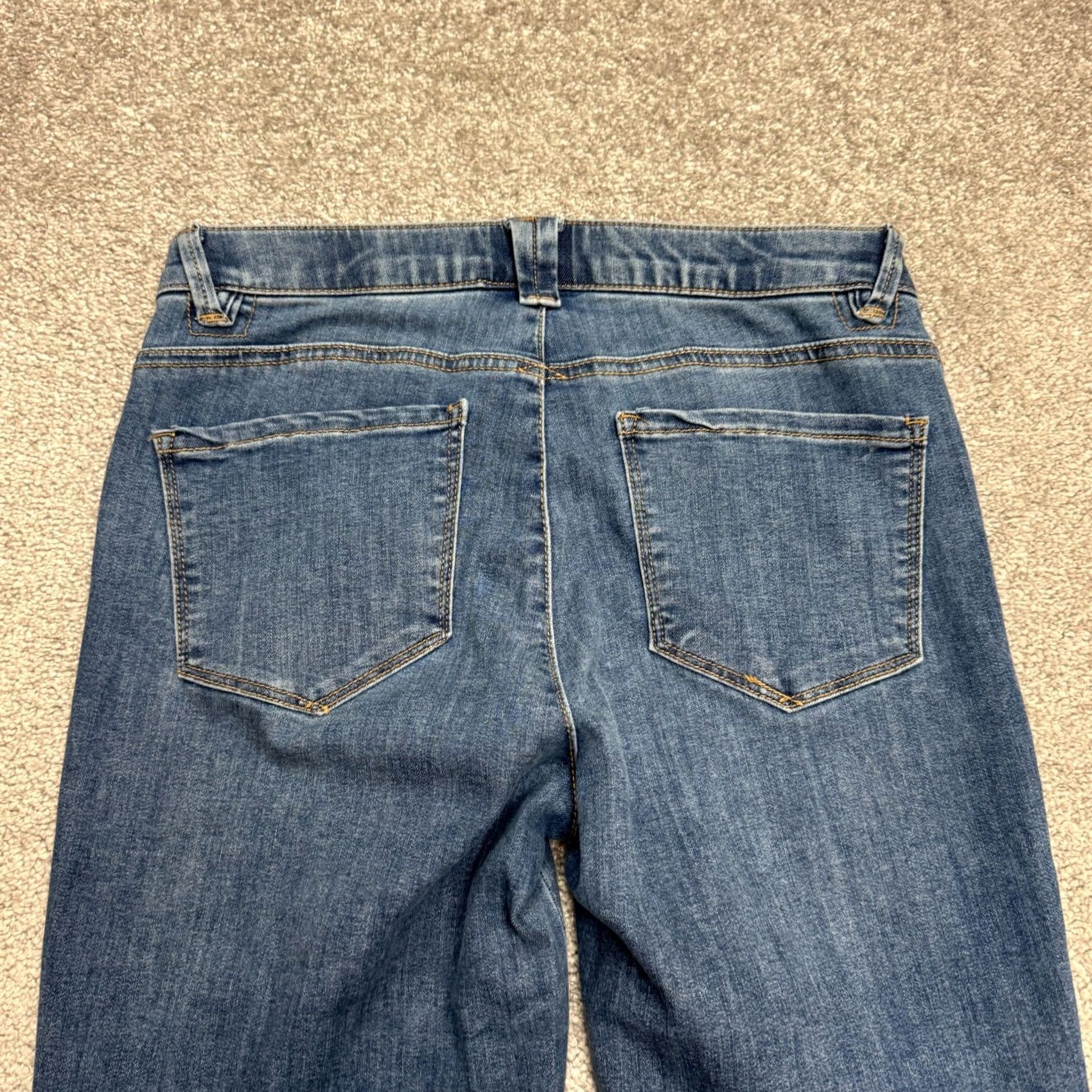 Vintage Democracy AB Solution High Rise Denim Jeans Womens 6 Blue Medium Wash Slim Straight Pockets 5-Pocket Design Jeans Size 28" / US 6 / IT 42 - 5 Thumbnail