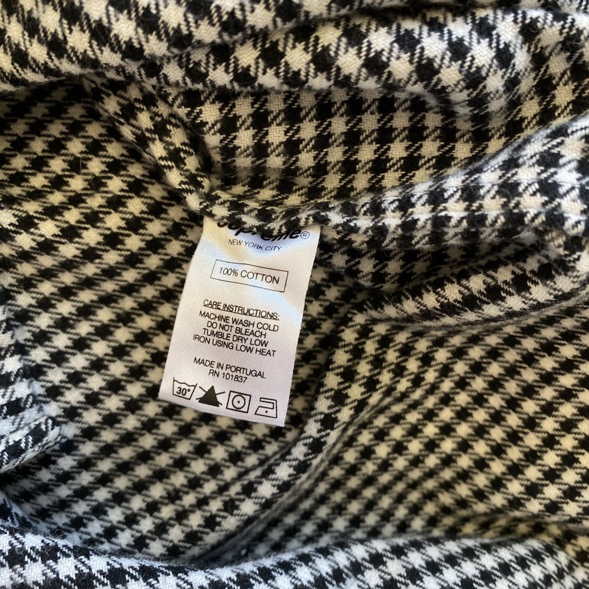 Supreme Supreme Houndstooth Flannel Shirt White 2016 Button Up Size US S / EU 44-46 / 1 - 5 Thumbnail