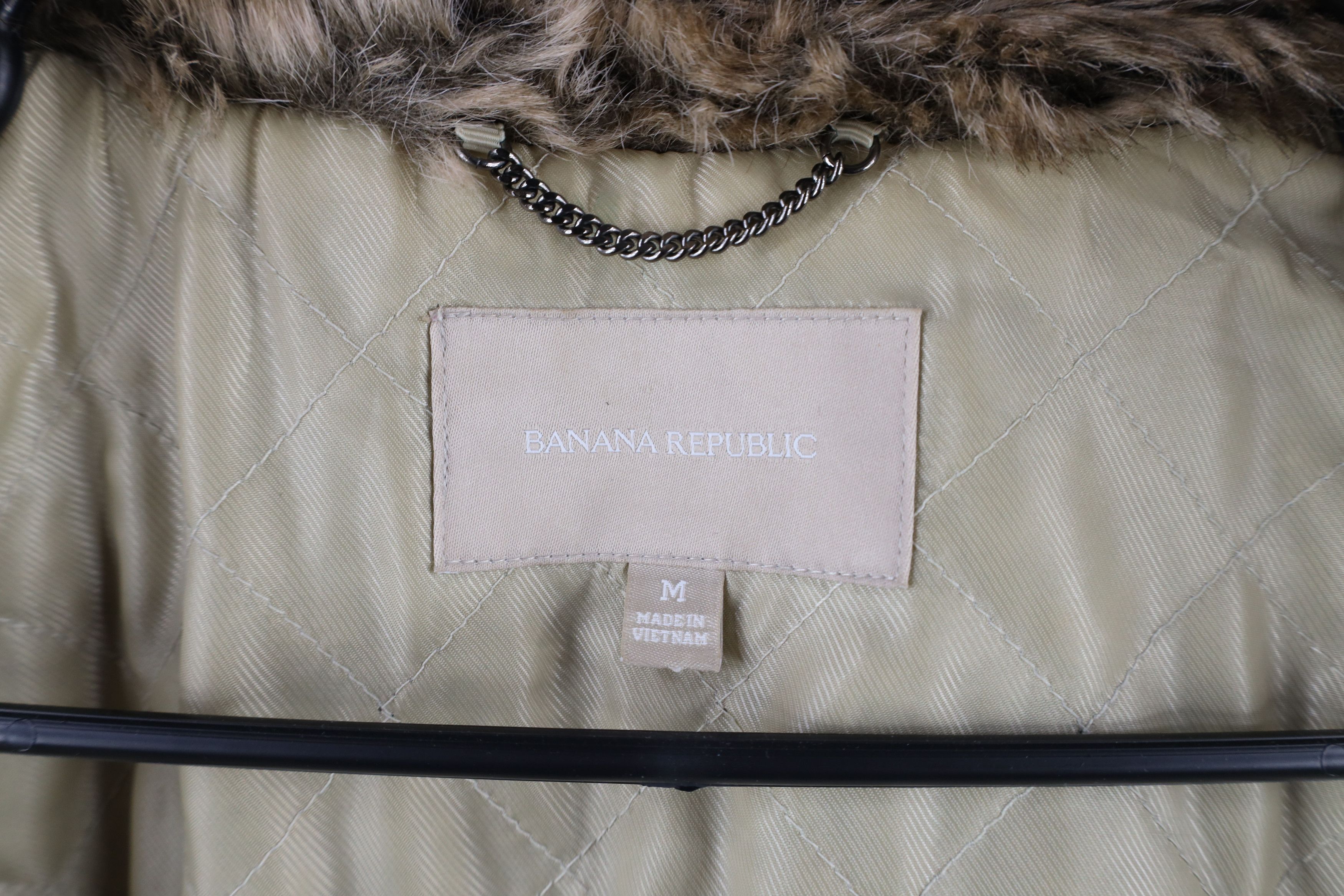 Banana Republic × Vintage Banana Republic Faux Fur Quilted Clasp Vest Jacket Brown Size M / US 6-8 / IT 42-44 - 5 Thumbnail