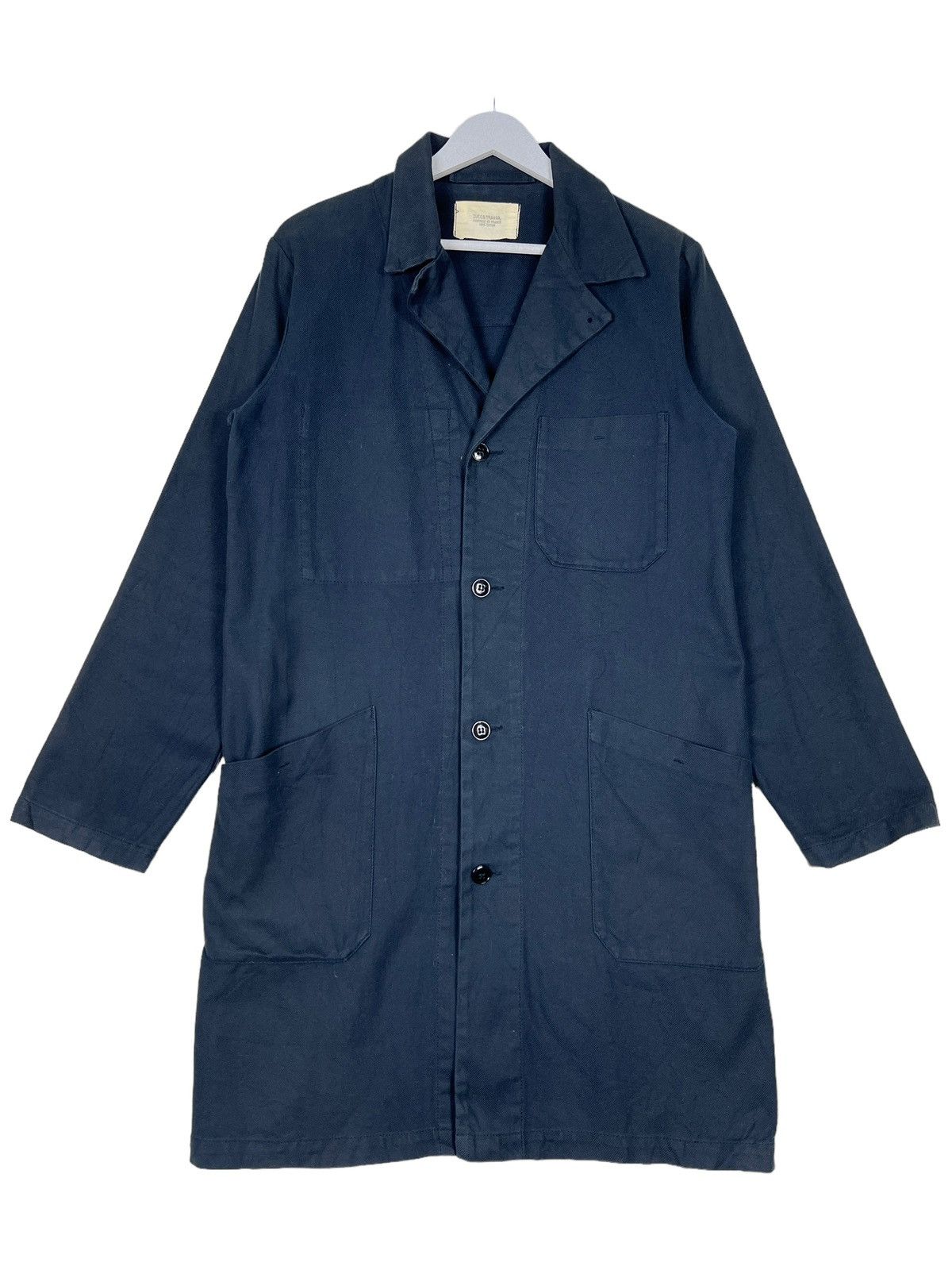 CABANE de ZUCCa × Issey Miyake × Zucca 🔥 ZUCCA TRAVAIL ISSEY MIYAKE INDIGO CHORE JACKET Size US S / EU 44-46 / 1 - 2 Thumbnail