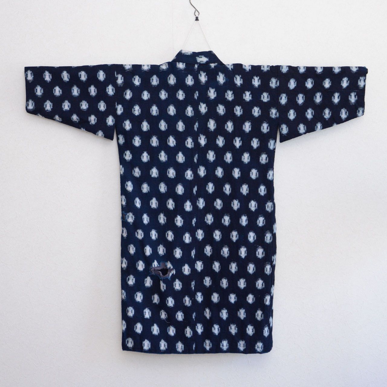 Other Indigo Kasuri Cotton Kimono Showa Era Vintage for Remake Use Size XS / US 0-2 / IT 36-38 - 3 Thumbnail