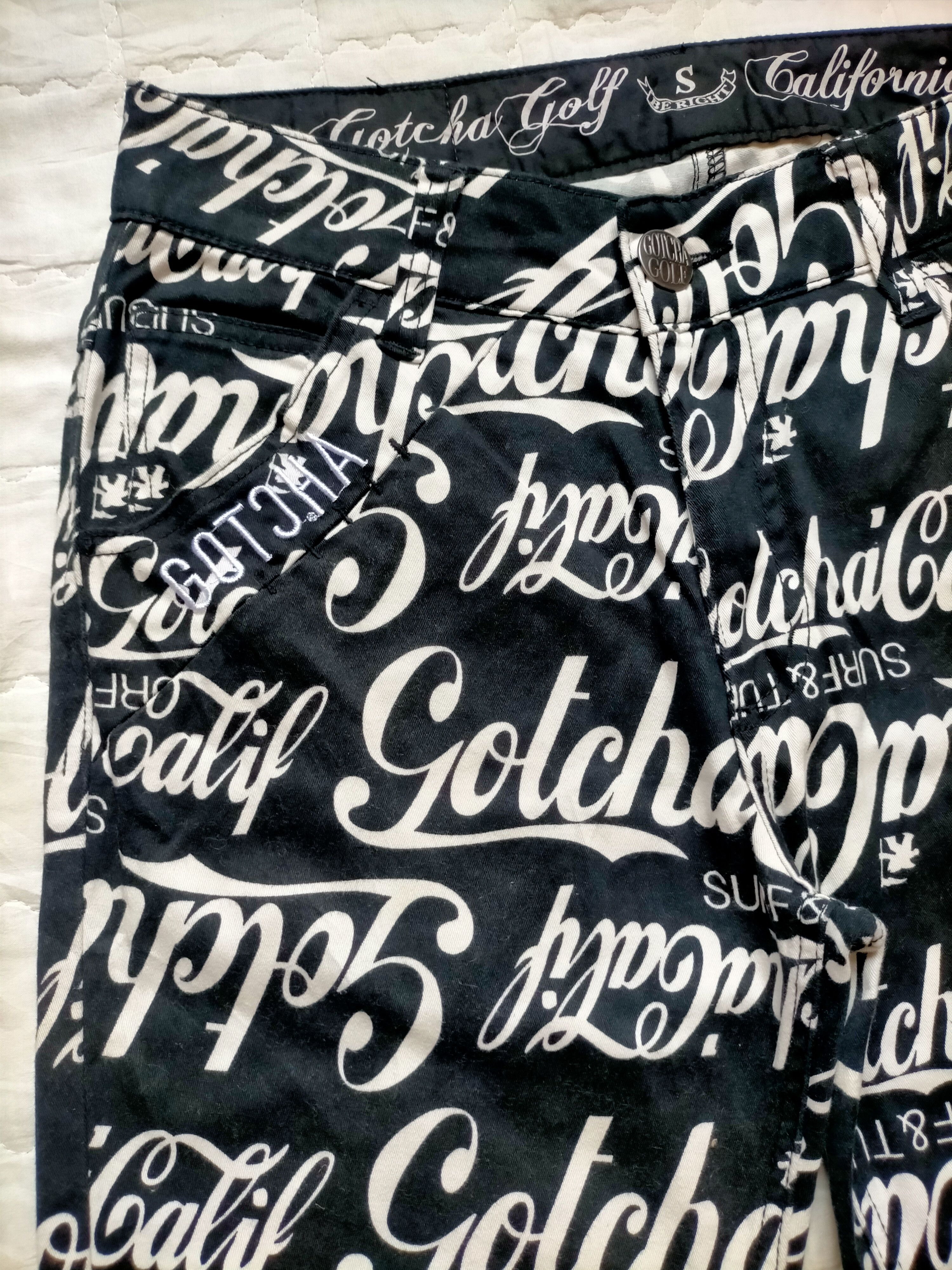 Gotcha ⚡Rare Gotcha Golf embroidered Logo Full Print Pants Size US 30 / EU 46 - 4 Thumbnail