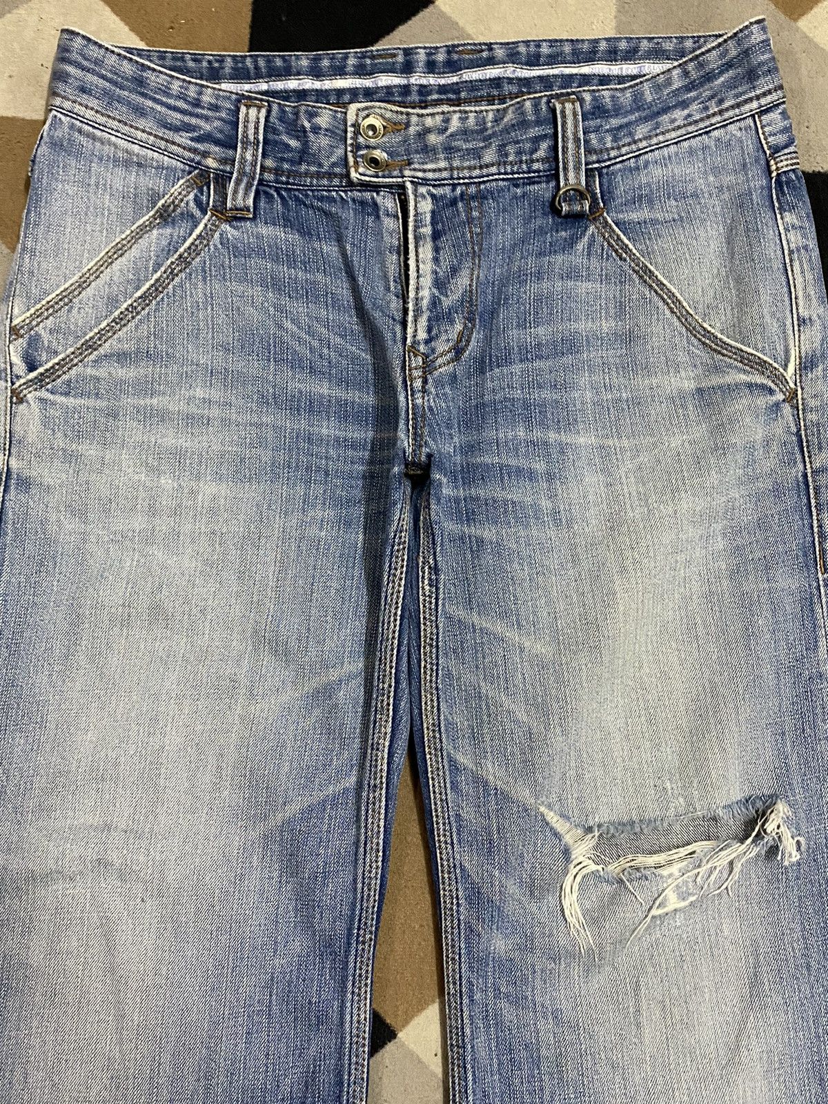 Japanese Brand Vintage Nicole Club Men Distressed Wide leg Jeans Size US 34 / EU 50 - 3 Thumbnail