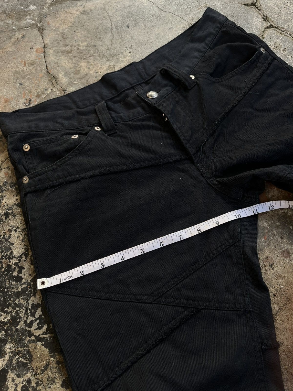 Tornado Mart 2000s JAPANESE PATTERN BREAK FLARE BOOTCUT PANTS VKEI GOTHIC Size US 30 / EU 46 - 15 Thumbnail