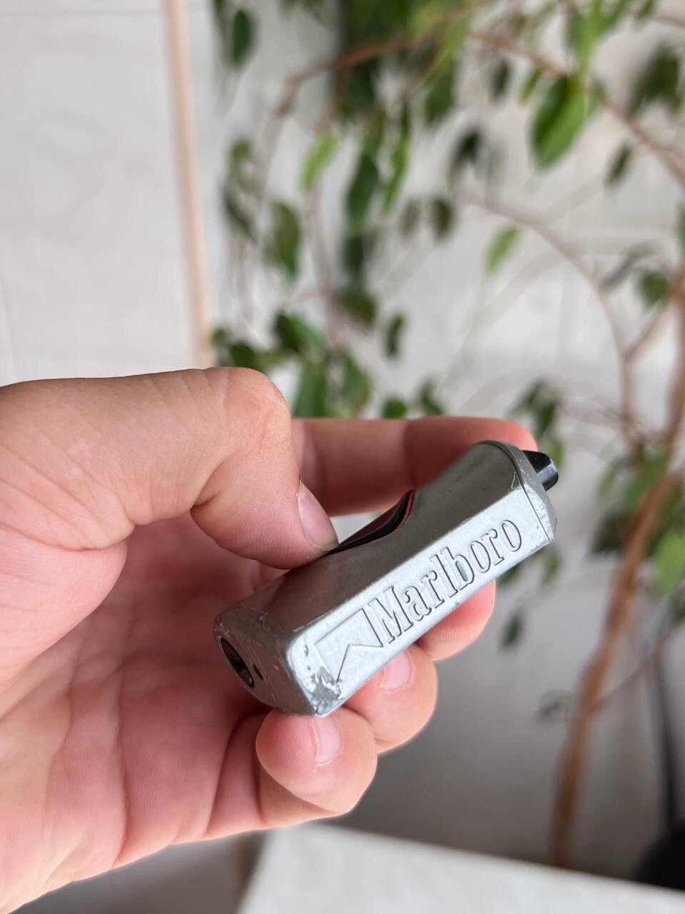 Marlboro × Vintage Y2K ELEGANCE MARLBORO GEOMETRIC METAL PUNK ROCK LIGHTER Size ONE SIZE - 4 Thumbnail
