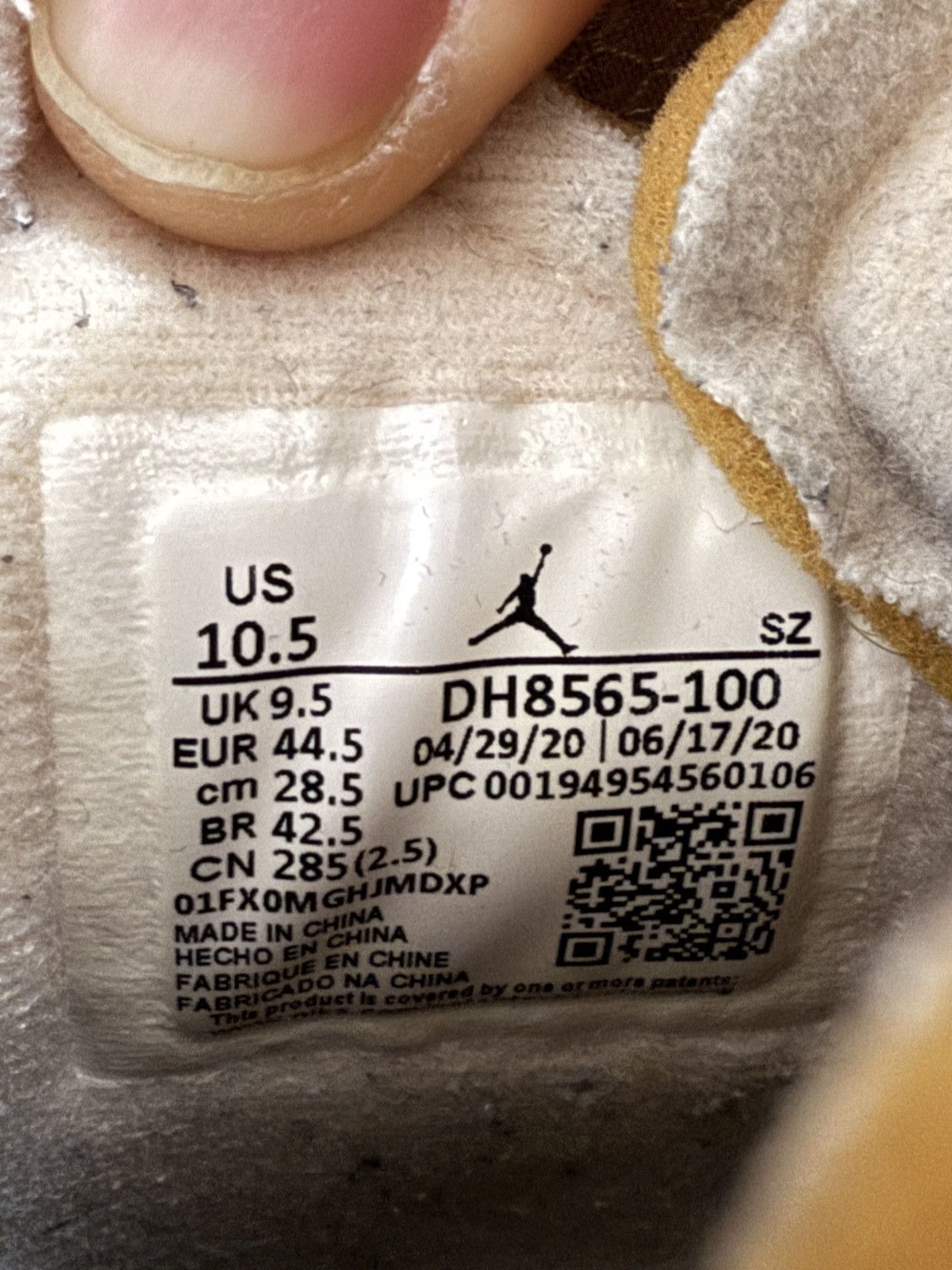 Nike × Off-White Nike x Off White Jordan 5 Sail Size US 10.5 / EU 43-44 - 6 Thumbnail