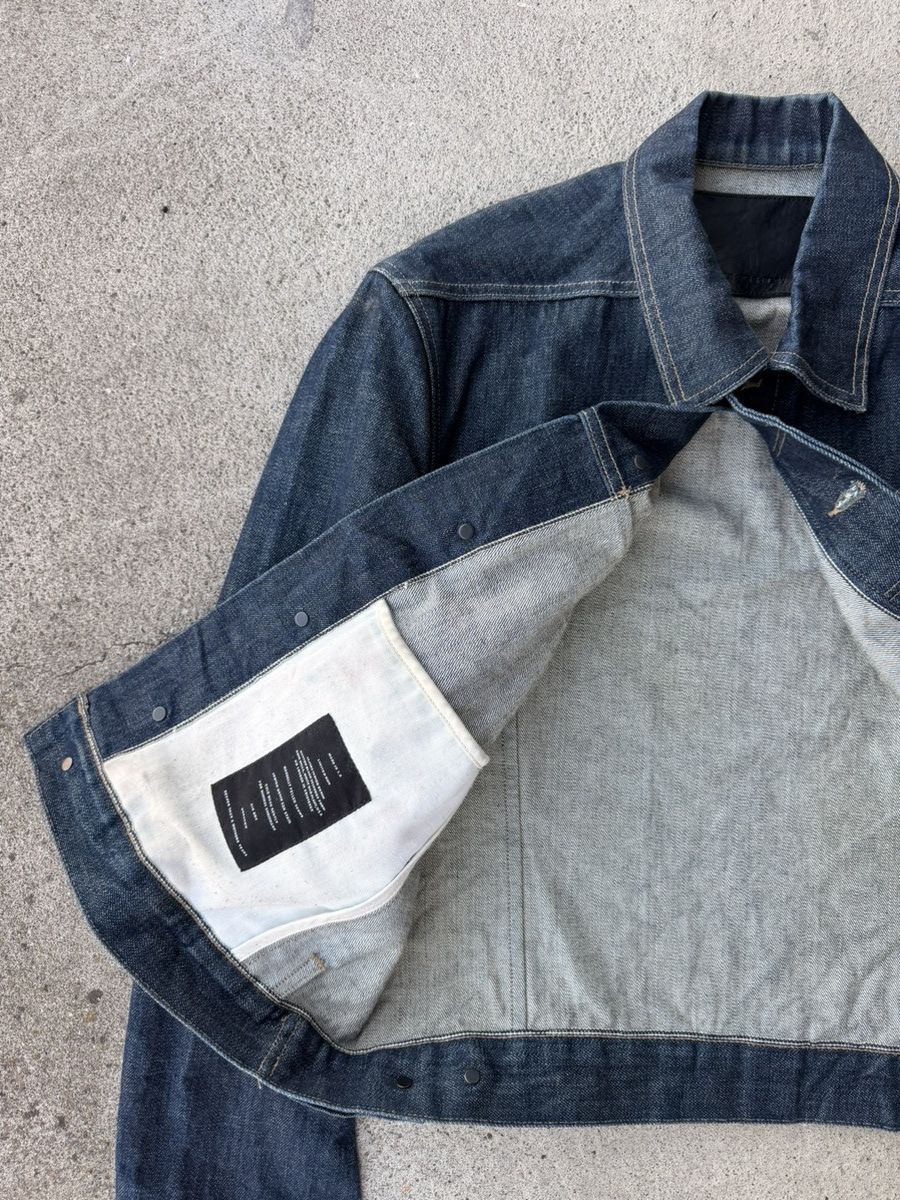 Rick Owens Drkshdw Cone Mills denim worker jacket Size US L / EU 52-54 / 3 - 3 Thumbnail