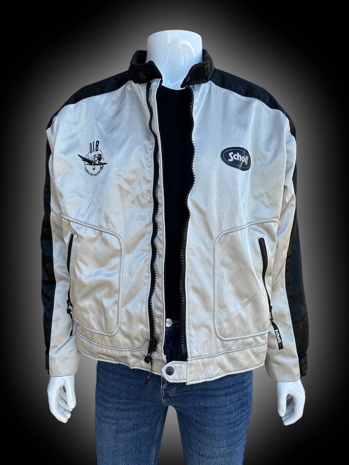 Band Tees × KISS × Schott Silver reflective vintage Schott x DKB x KISS bomber jacket Size US L / EU 52-54 / 3 - 3 Thumbnail