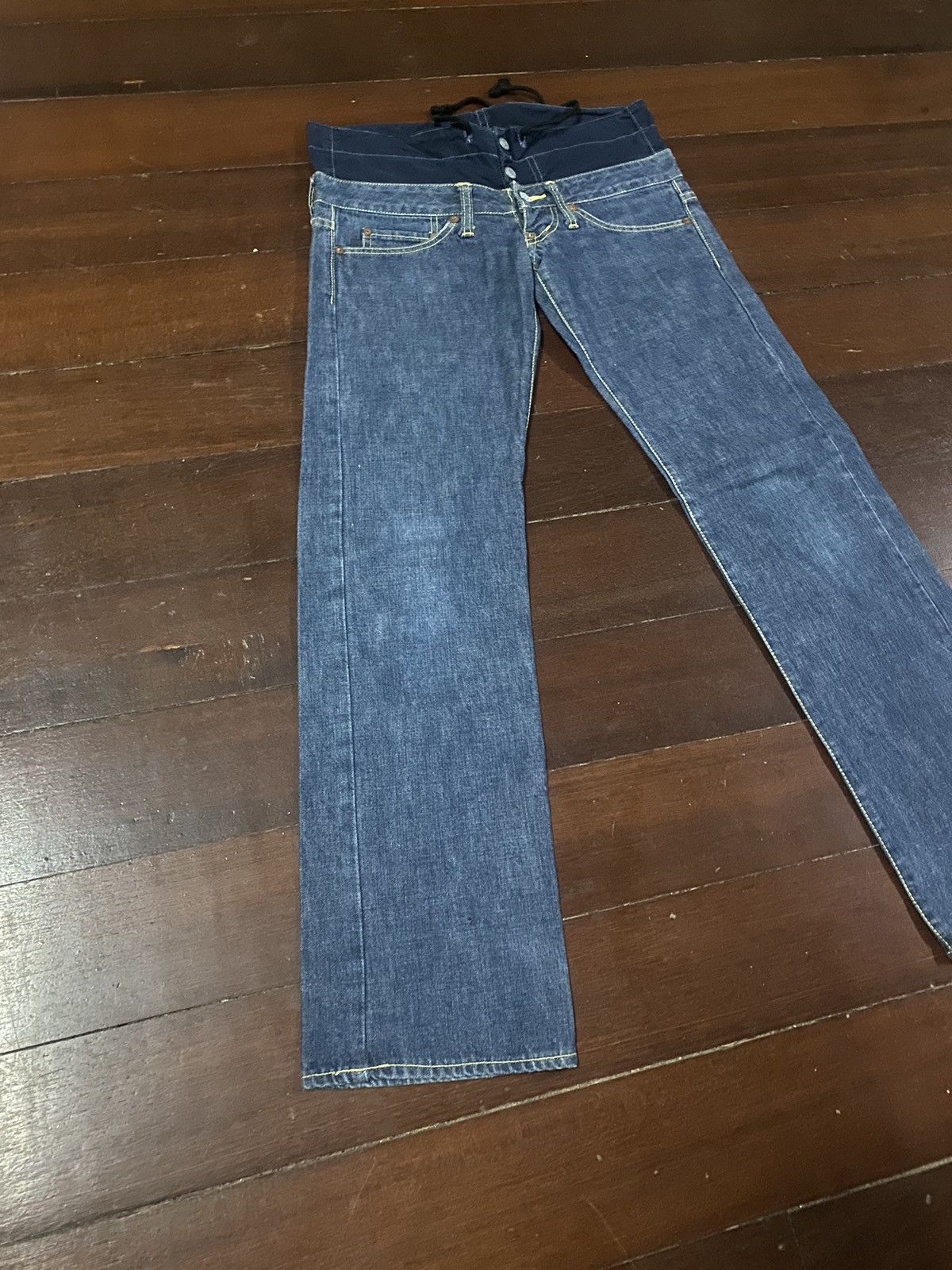 Evisu × Japanese Brand × Le Grande Bleu (L.G.B.) vintage yen japanese brand double waist denim nice design B1 Size US 33 - 5 Thumbnail