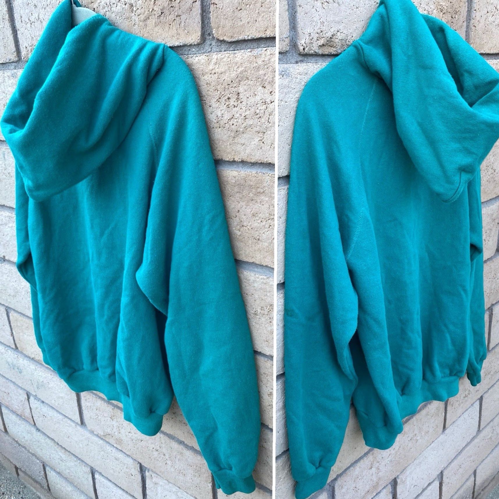 Hanes VINTAGE Hanes Nepenthe Big Sur Raglan Hoodie Sweatshirt Pullover Sweater Jumper Size L Green Graphic Print Men Hoodie Pullover 90s Mens Size US L / EU 52-54 / 3 - 4 Thumbnail