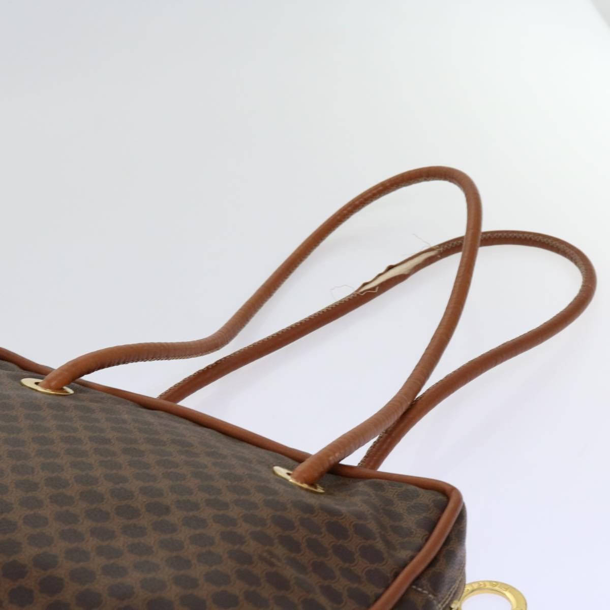 Celine CELINE Macadam Canvas Shoulder Bag Pvc Brown Size ONE SIZE - 9 Thumbnail