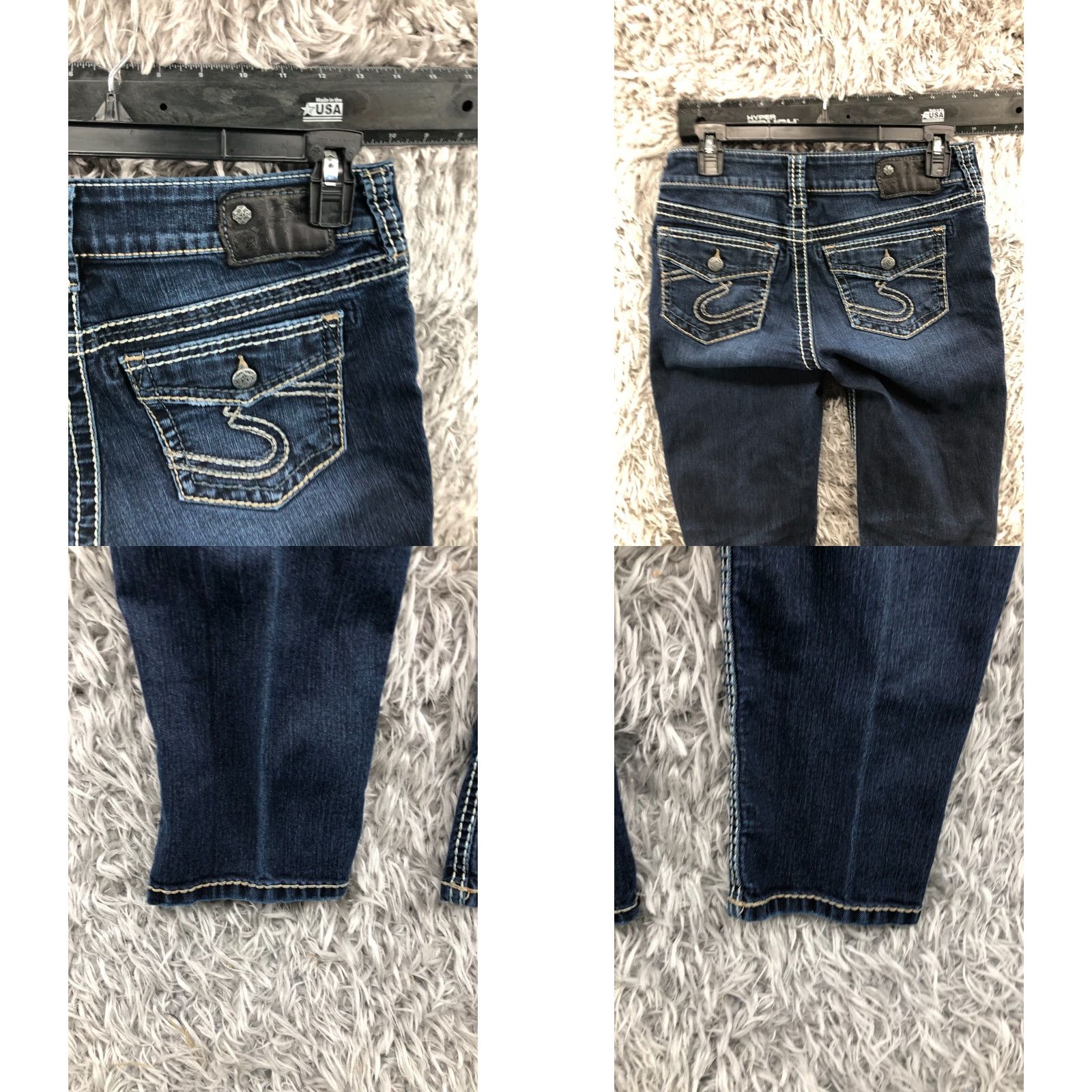 Silver Jeans Co. Silver Jeans Sukie Skinny Jeans Womens 28x29 Blue Medium Wash Flaw Size 28" / US 6 / IT 42 - 8 Thumbnail