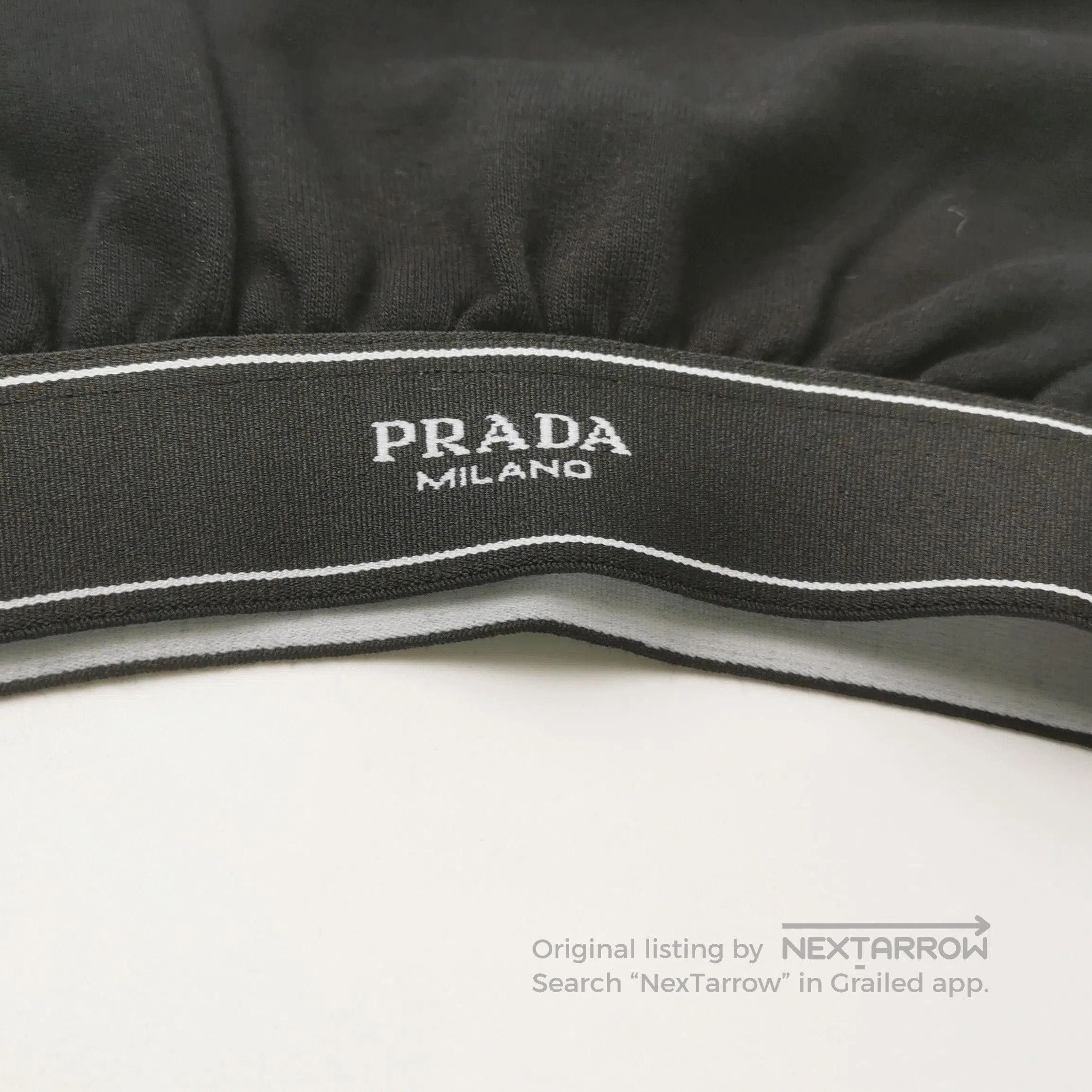 Prada Prada Logo Cotton Crew Neck Top . Size XS / US 0-2 / IT 36-38 - 3 Thumbnail