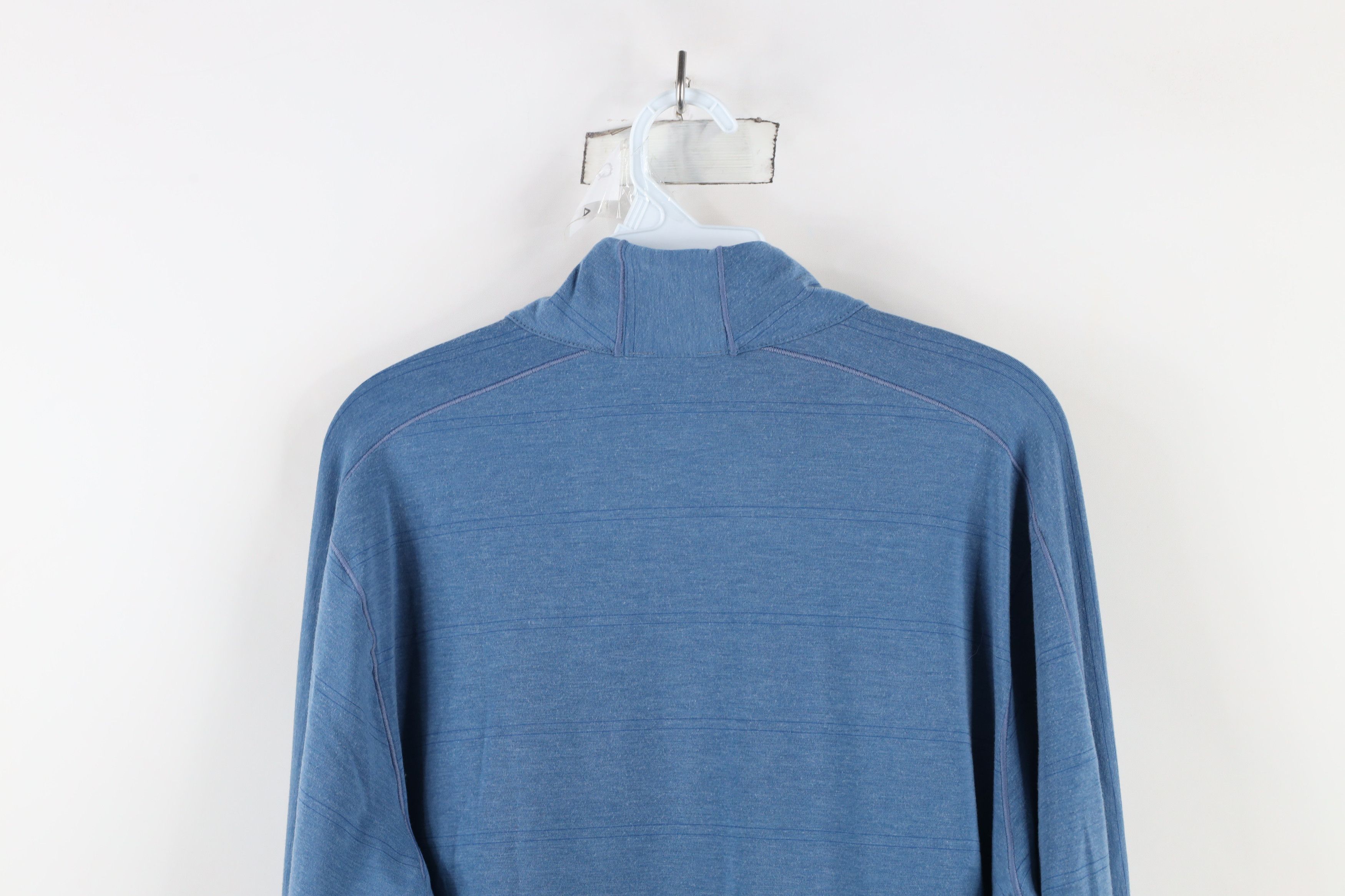 Prana × Vintage prAna Breathe Knit Half Zip Pullover Jacket Shirt Top Blue Size US M / EU 48-50 / 2 - 9 Thumbnail