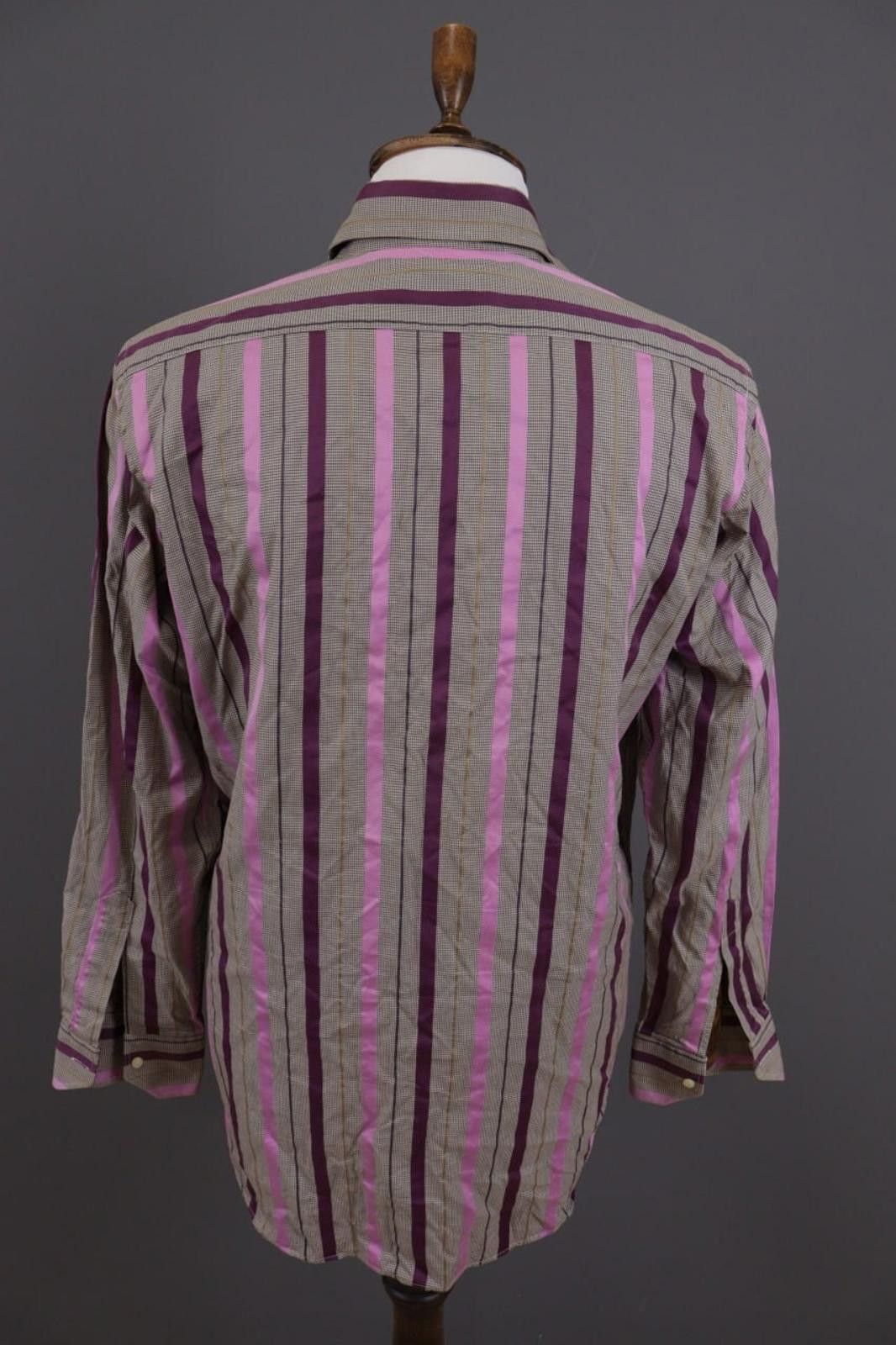 Etro Etro Milano Multicolor Striped Button Down Shirt Size 41 Size US M / EU 48-50 / 2 - 7 Thumbnail