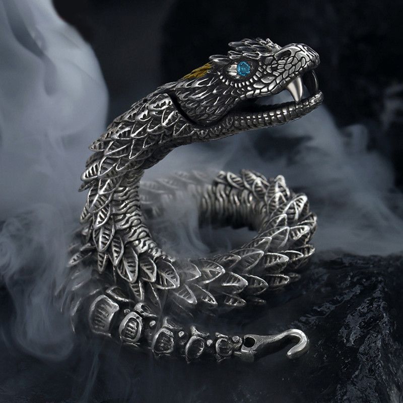 Jewelry × Vintage Handmade Retro Rattlesnake Bracelet Size ONE SIZE - 4 Thumbnail