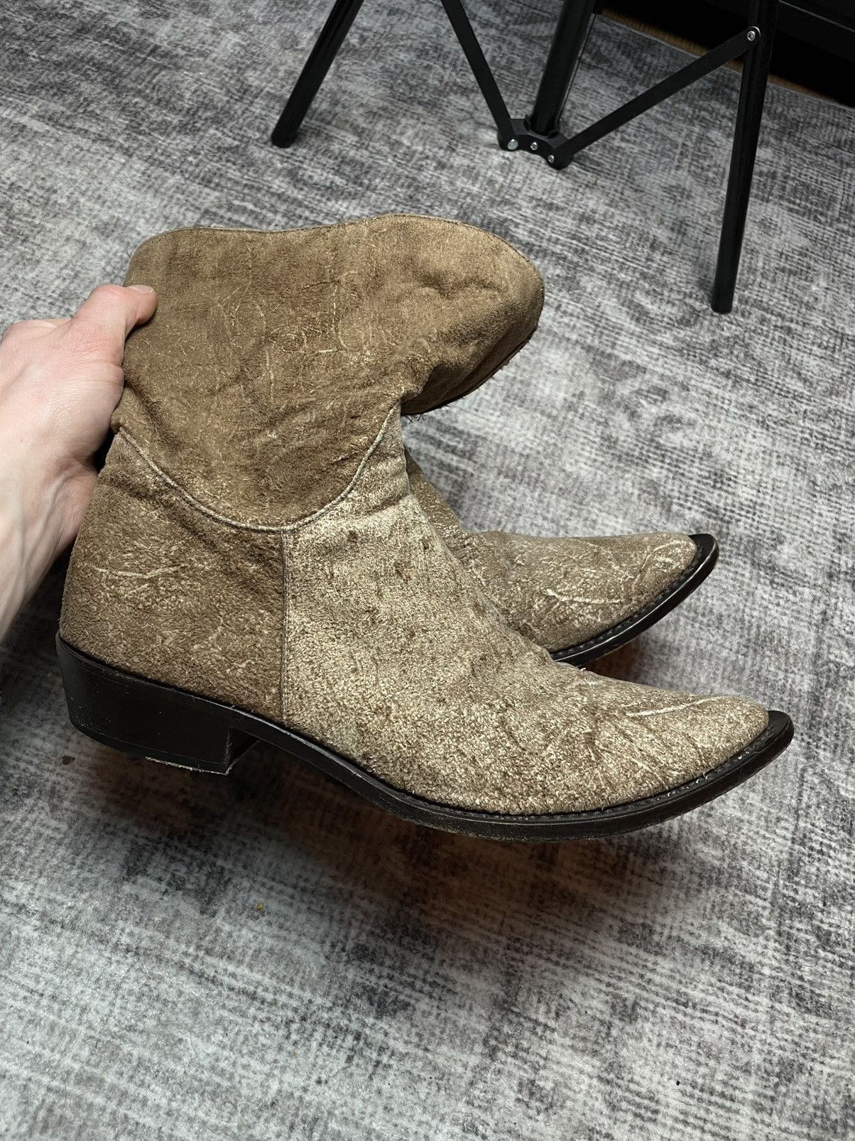 Gianni Barbato Gianni Barbato Scarred Side Zip Boots Size US 11 / EU 44 - 8 Thumbnail