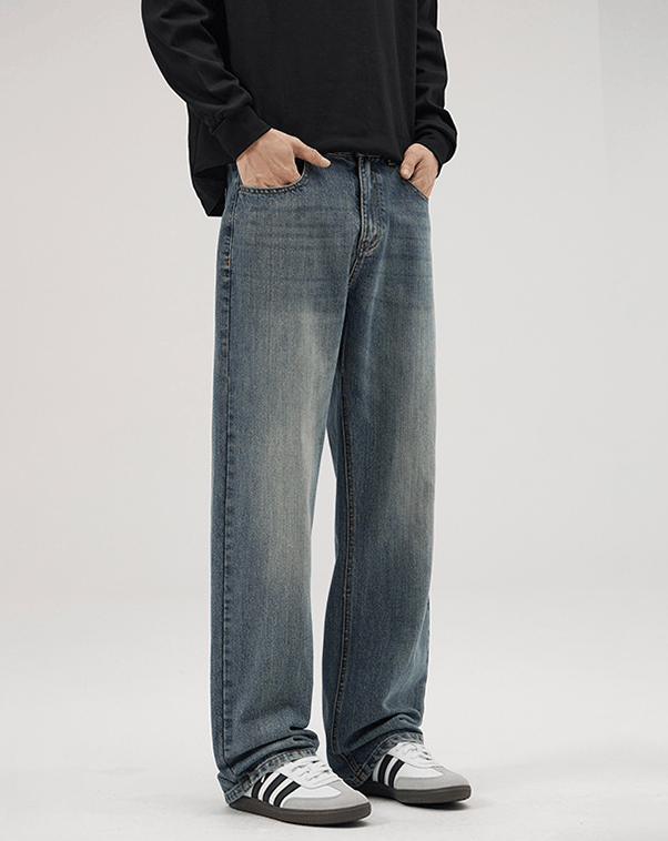 Japanese Brand × Jean Men's trendy casual straight cleanfit jeans Size US 32 / EU 48 - 1 Thumbnail