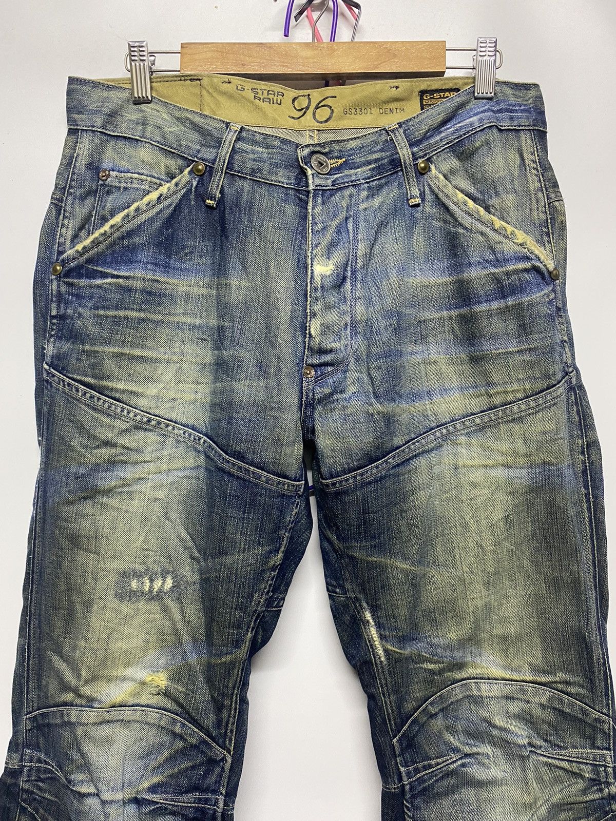 G-Star Vintage G-Star 96 Raw Distressed Denim Jeans Pants Size US 34 / EU 50 - 5 Thumbnail